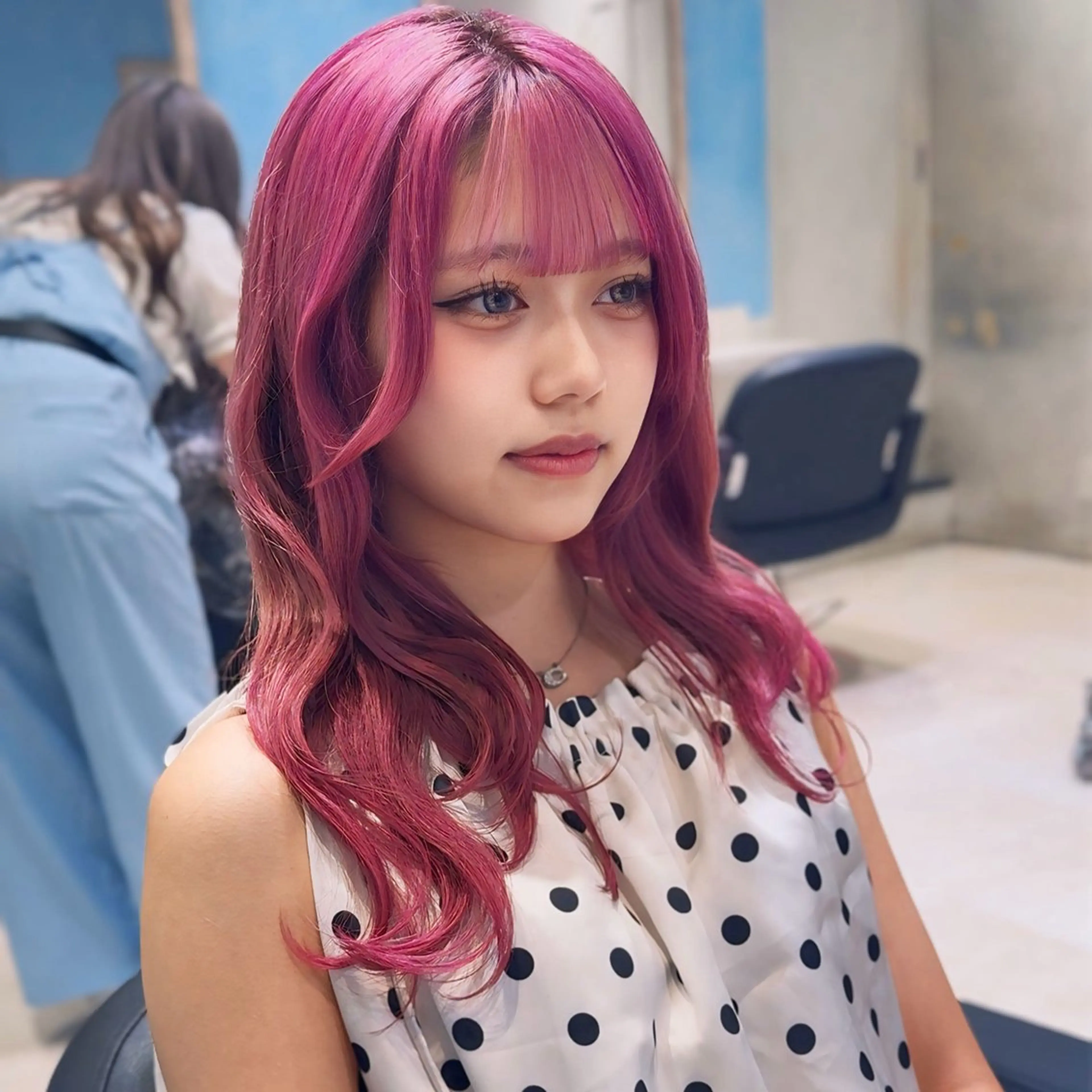 ロング カラー ブリーチ ケアブリーチ ケアカラー 髪質改善 韓国風ヘア ヘアカラー トリートメント 🦋ブリーチ/カラー 専門AYA💖のヘアスタイル