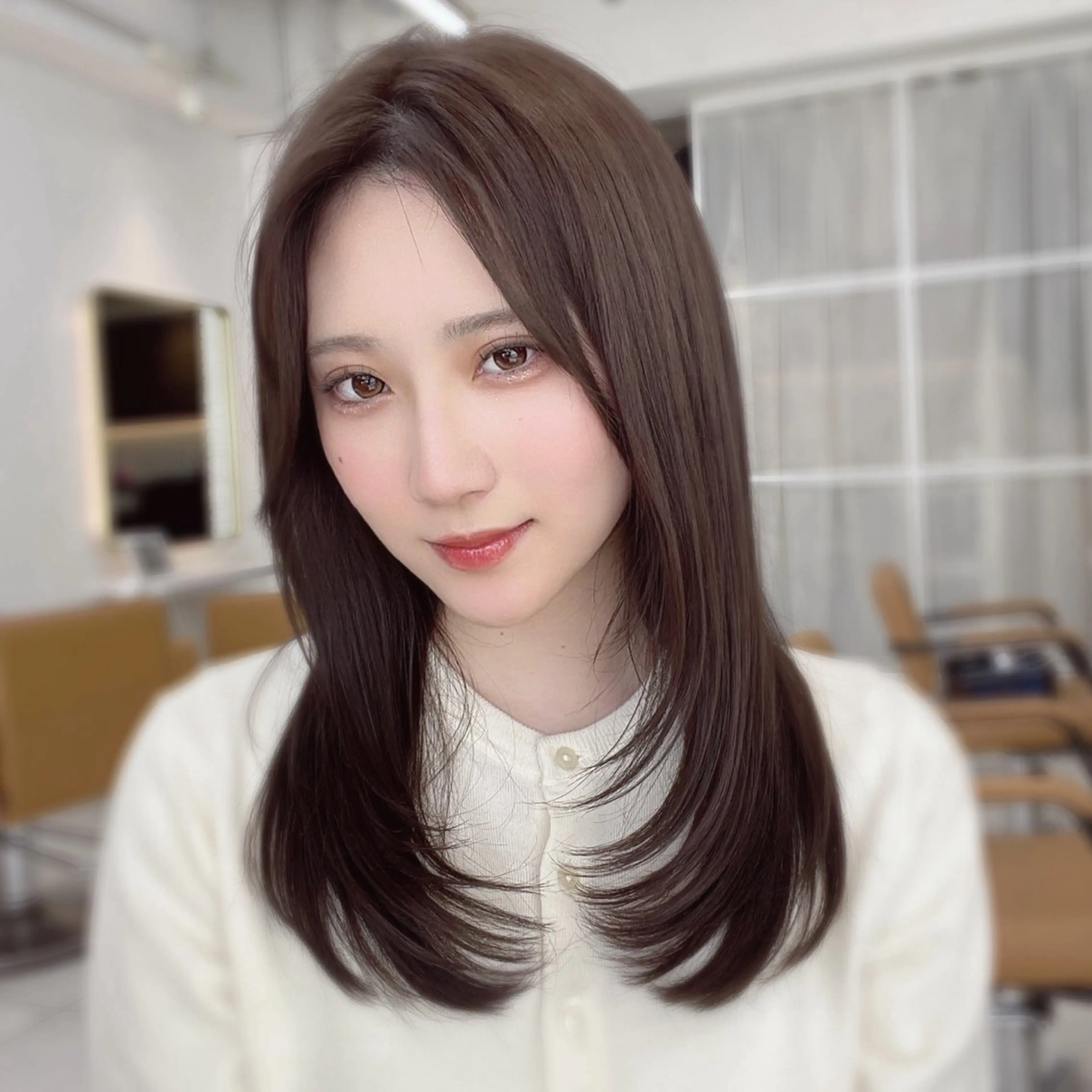 ロング 中顔面短縮 顔まわり新田大翔のヘアスタイル
