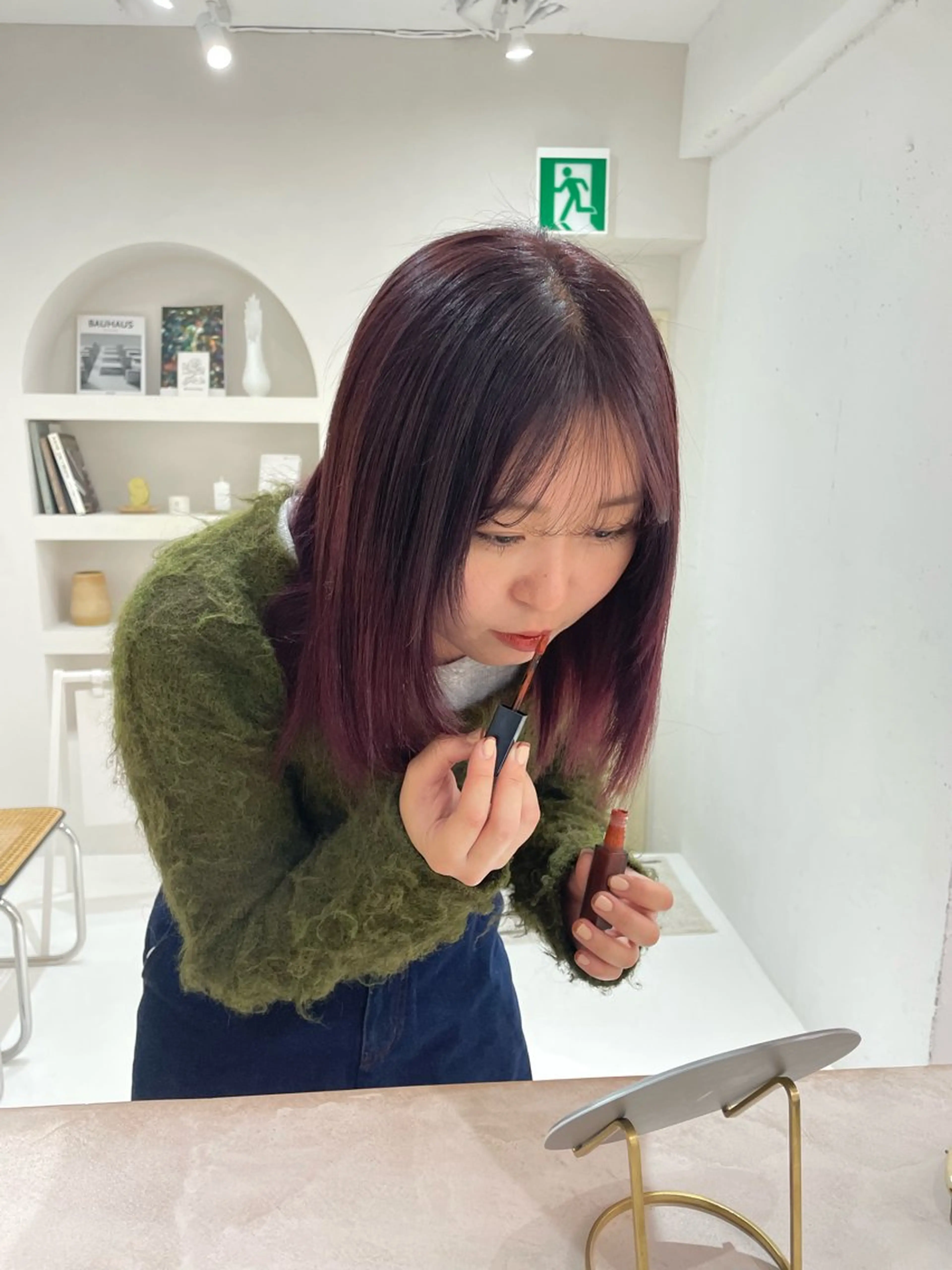 カラー グラデーションカラー レッドカラー ヘアカラー トリートメント カットモデル募集中 千葉大夢のヘアスタイル