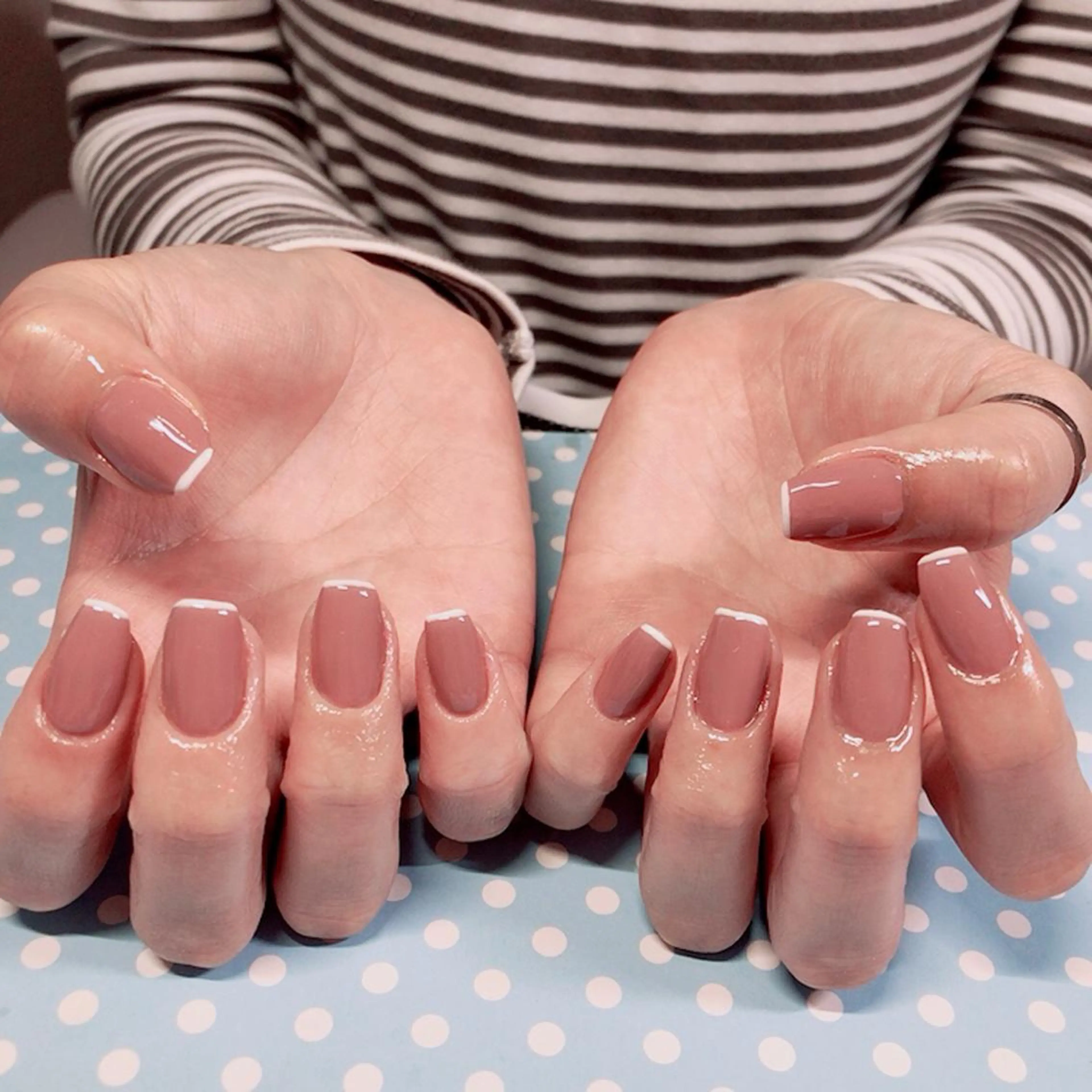 ネイル フレンチネイル 奥園 良恵のネイルデザイン