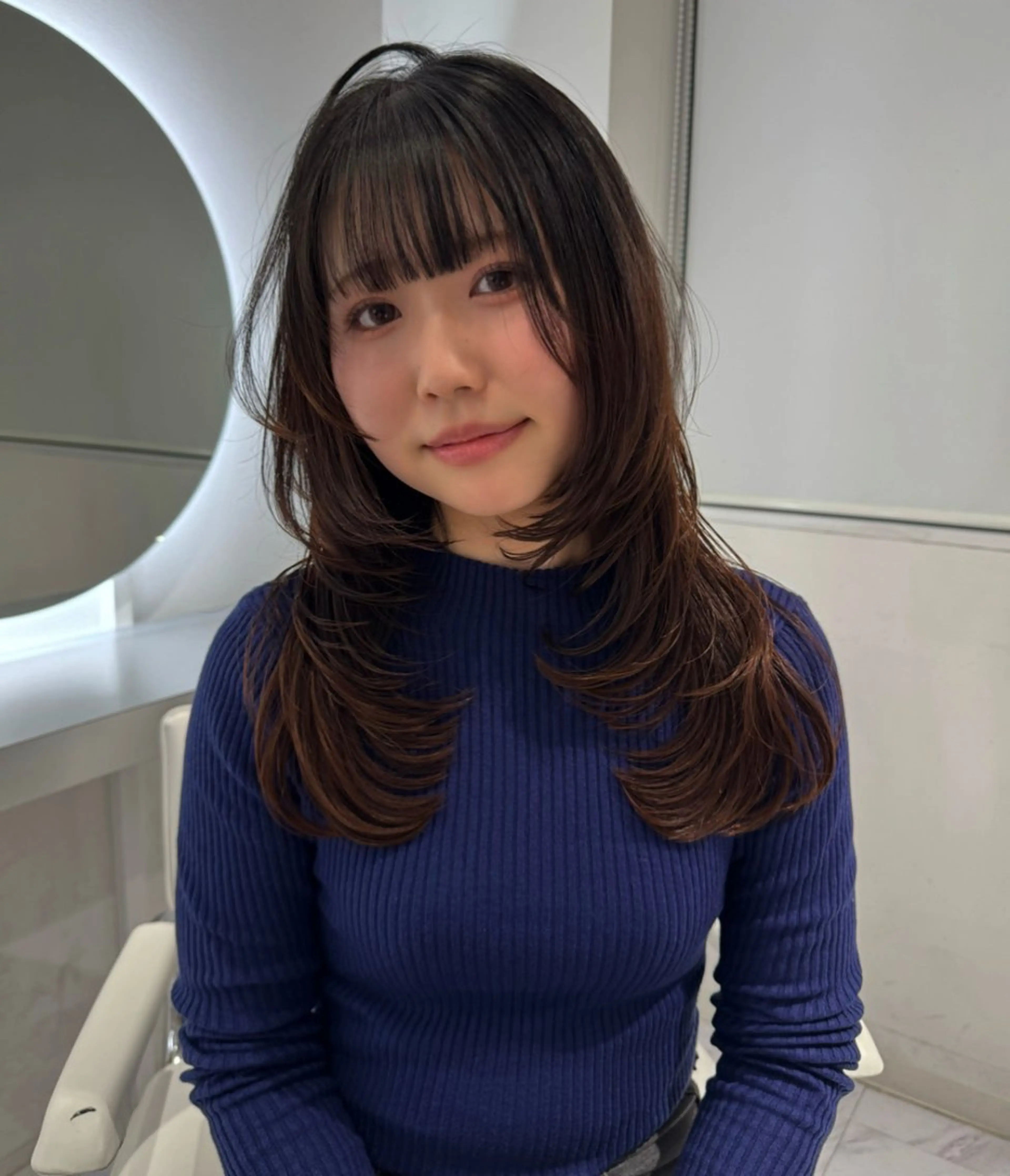 ロング rina/デザイン カラー/上野のヘアスタイル