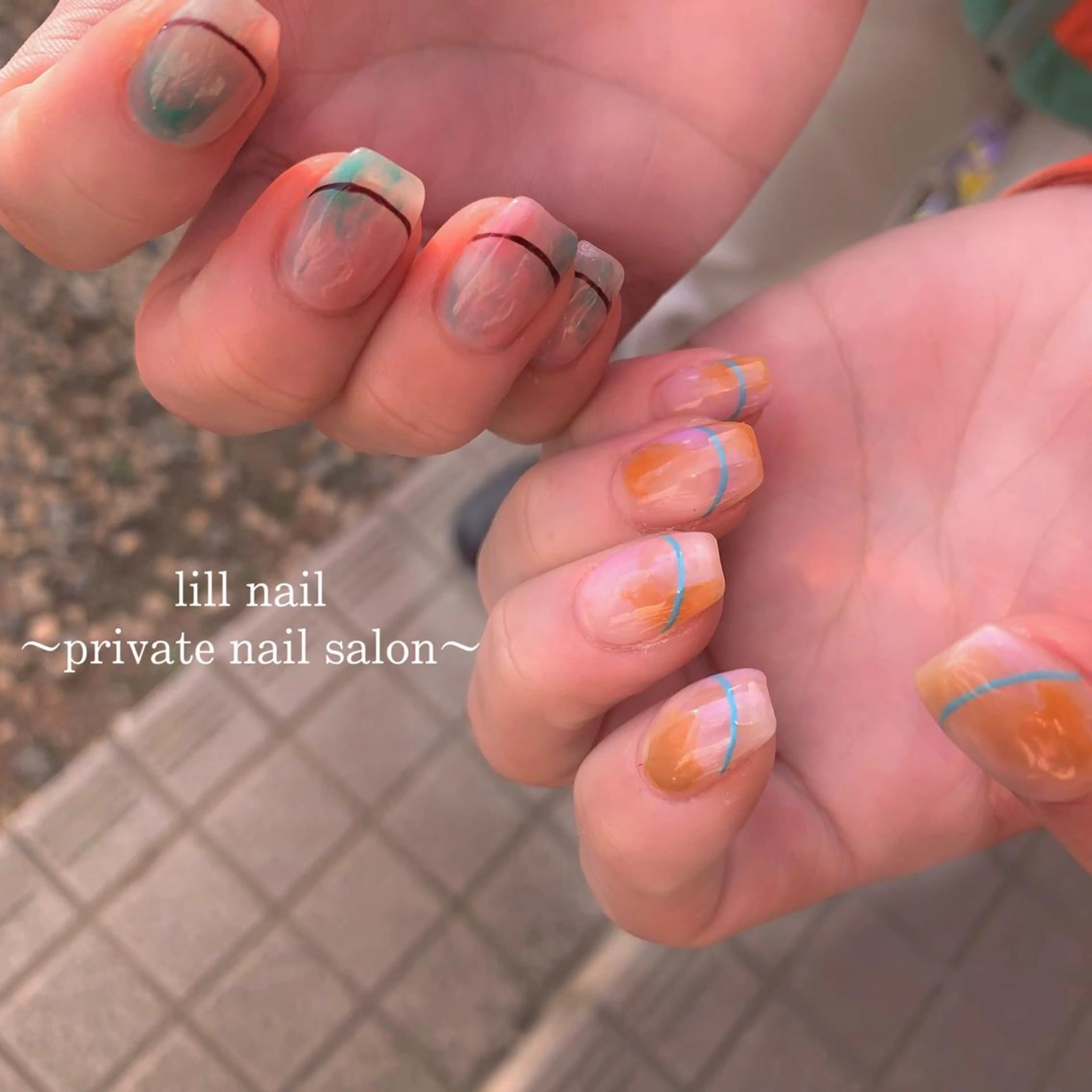 ミディアム pllia beautyのネイルデザイン