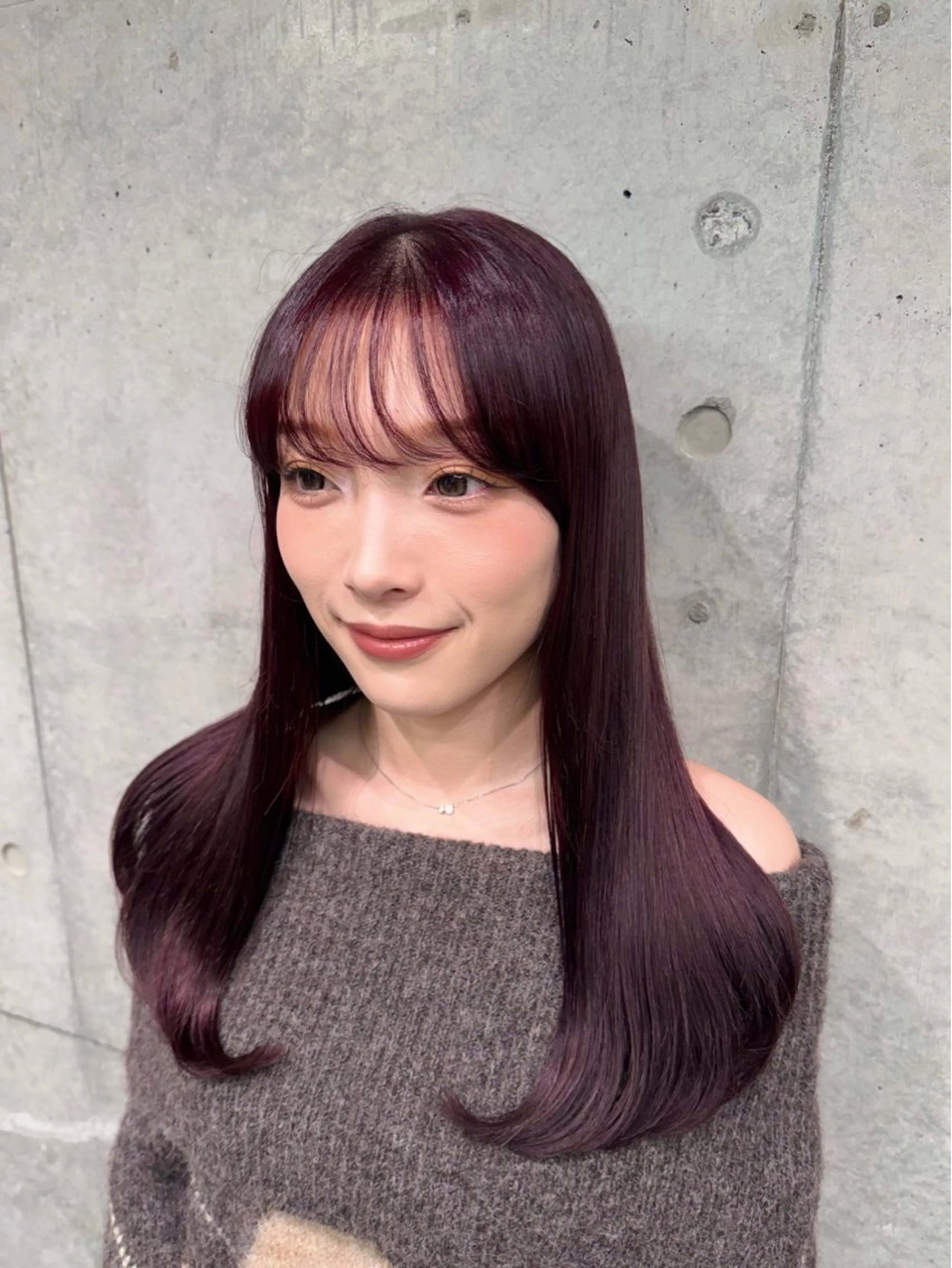 ロング カラー カット ヘアカラー トリートメント clam. yuu🦩のヘアスタイル