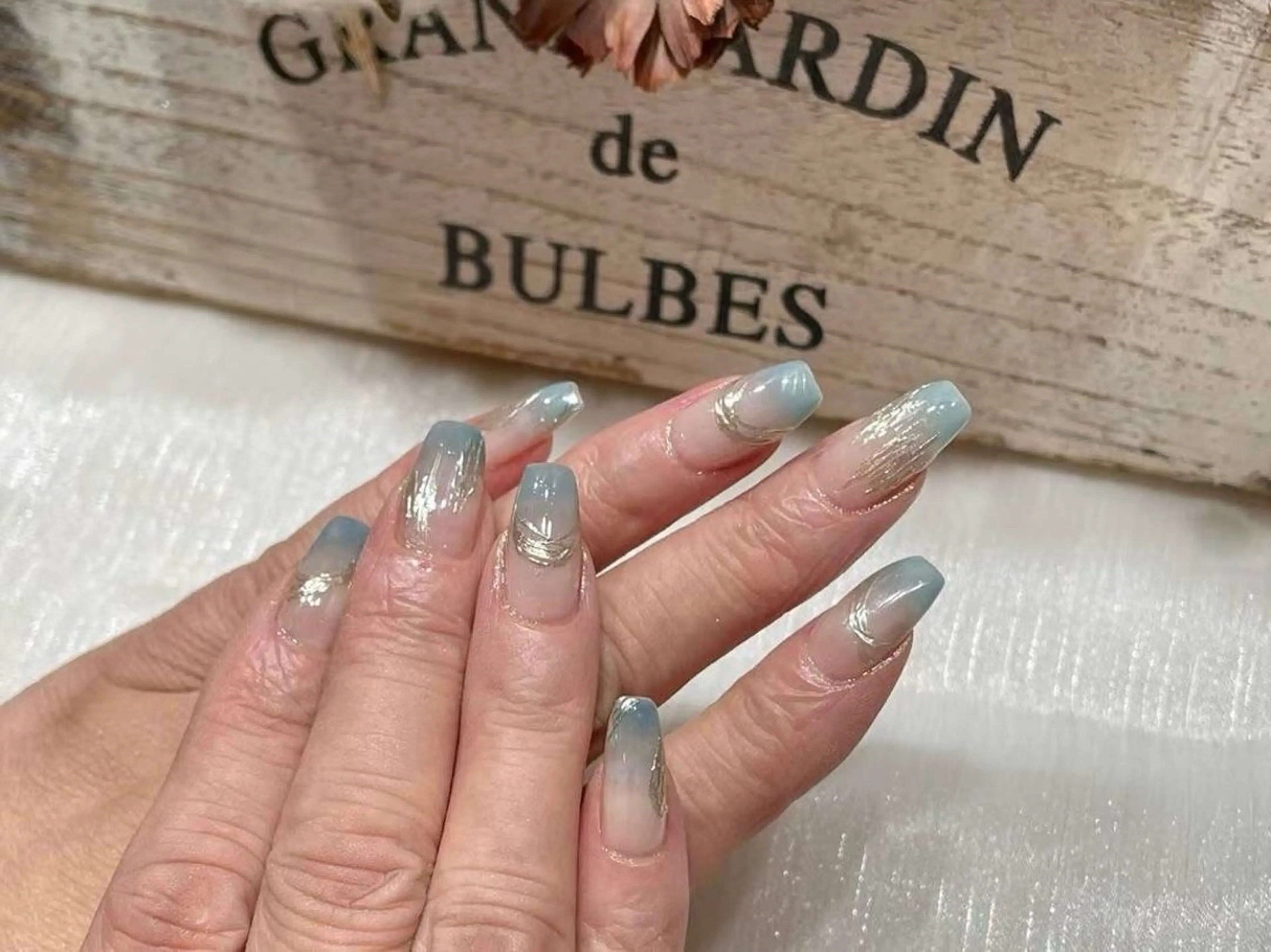 ネイル アートネイル フラワーネイル フットネイル ジェルネイル グラデーション babarla Nailのネイルデザイン