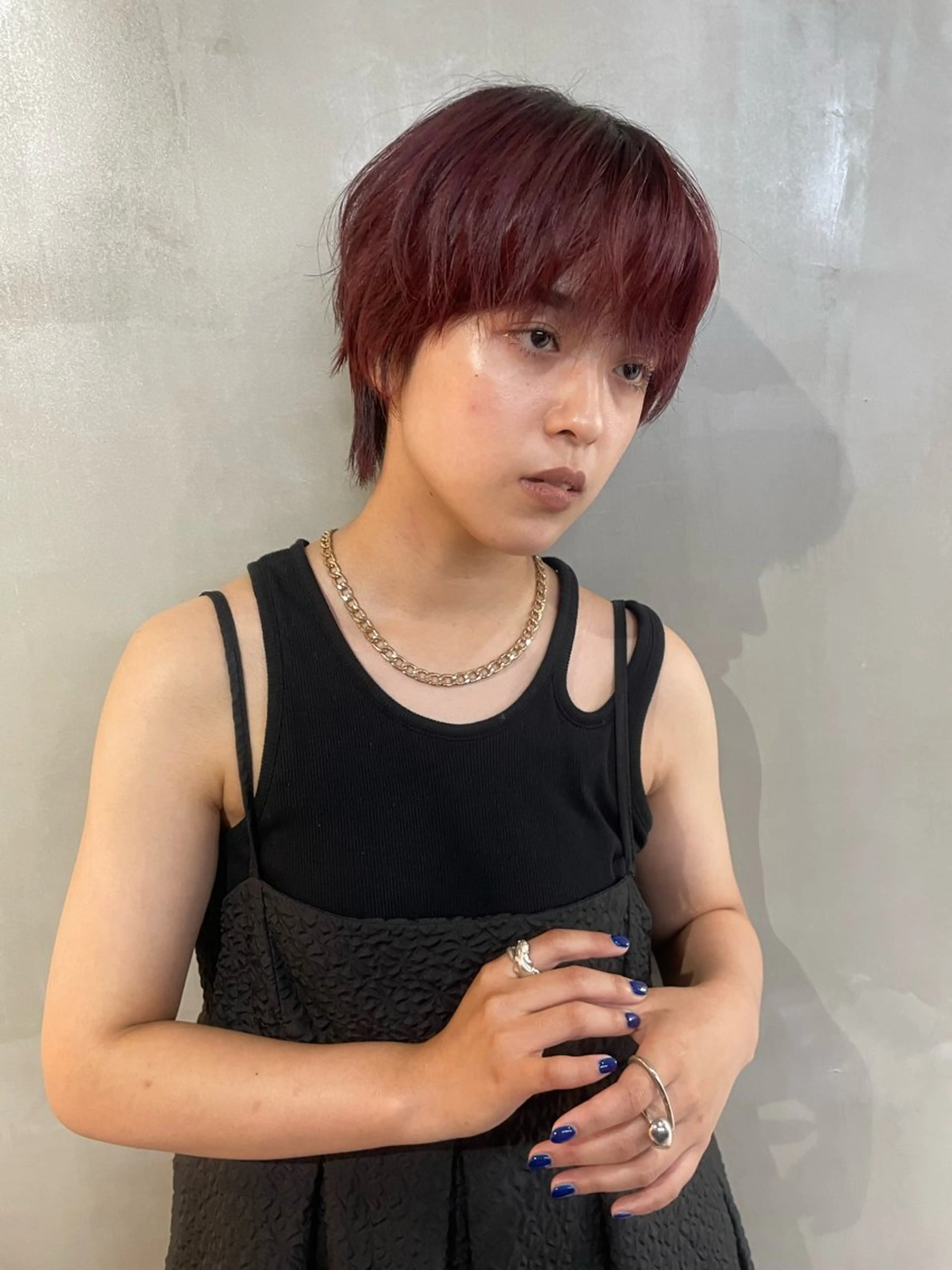 ショート カラー カノン/透明感カラー /酸性ストレートのヘアスタイル