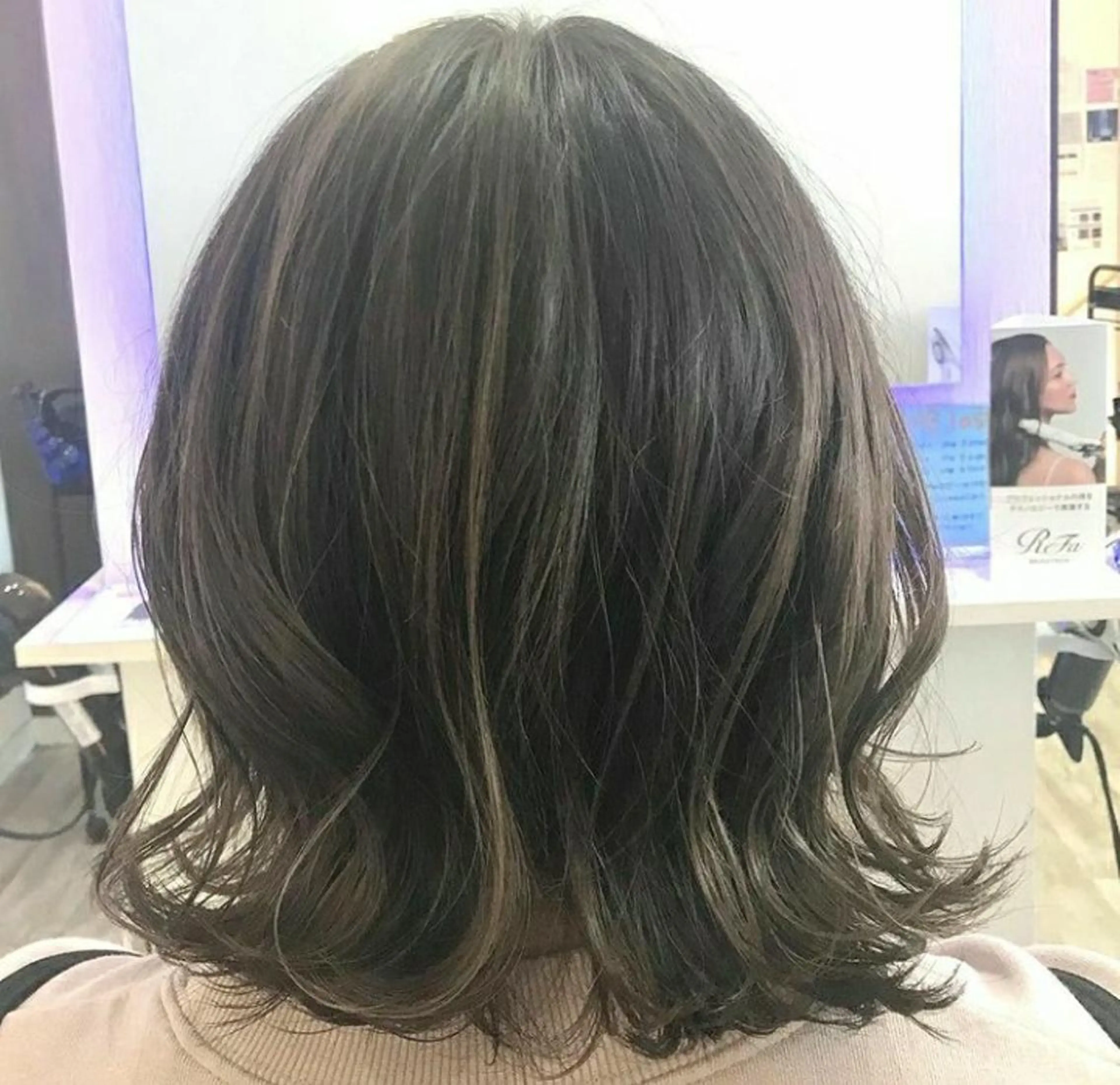 ミディアム ハイライト 深澤 春樹のヘアスタイル