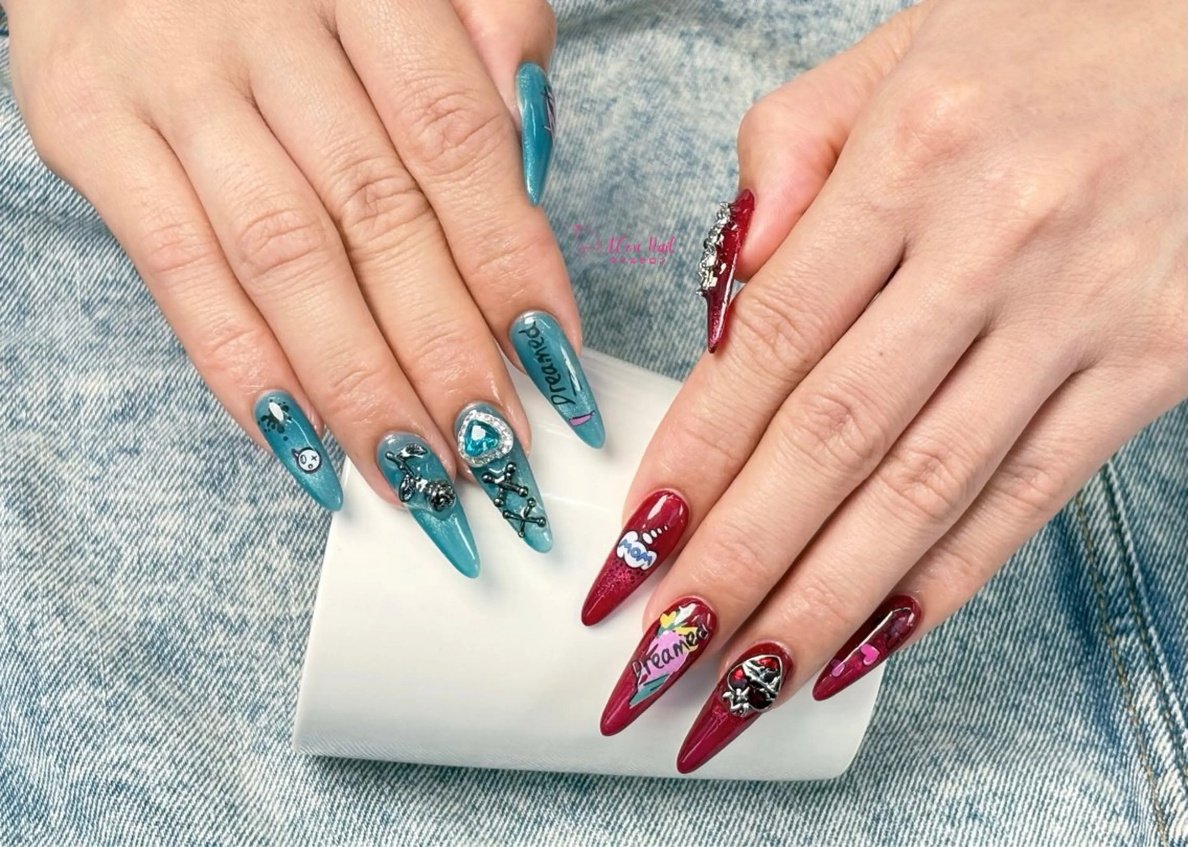 ネイル 桜ネイル 長さ出し フラワーネイル フレンチネイル ジェルネイル ハンドネイル ACon NailSalonのネイルデザイン