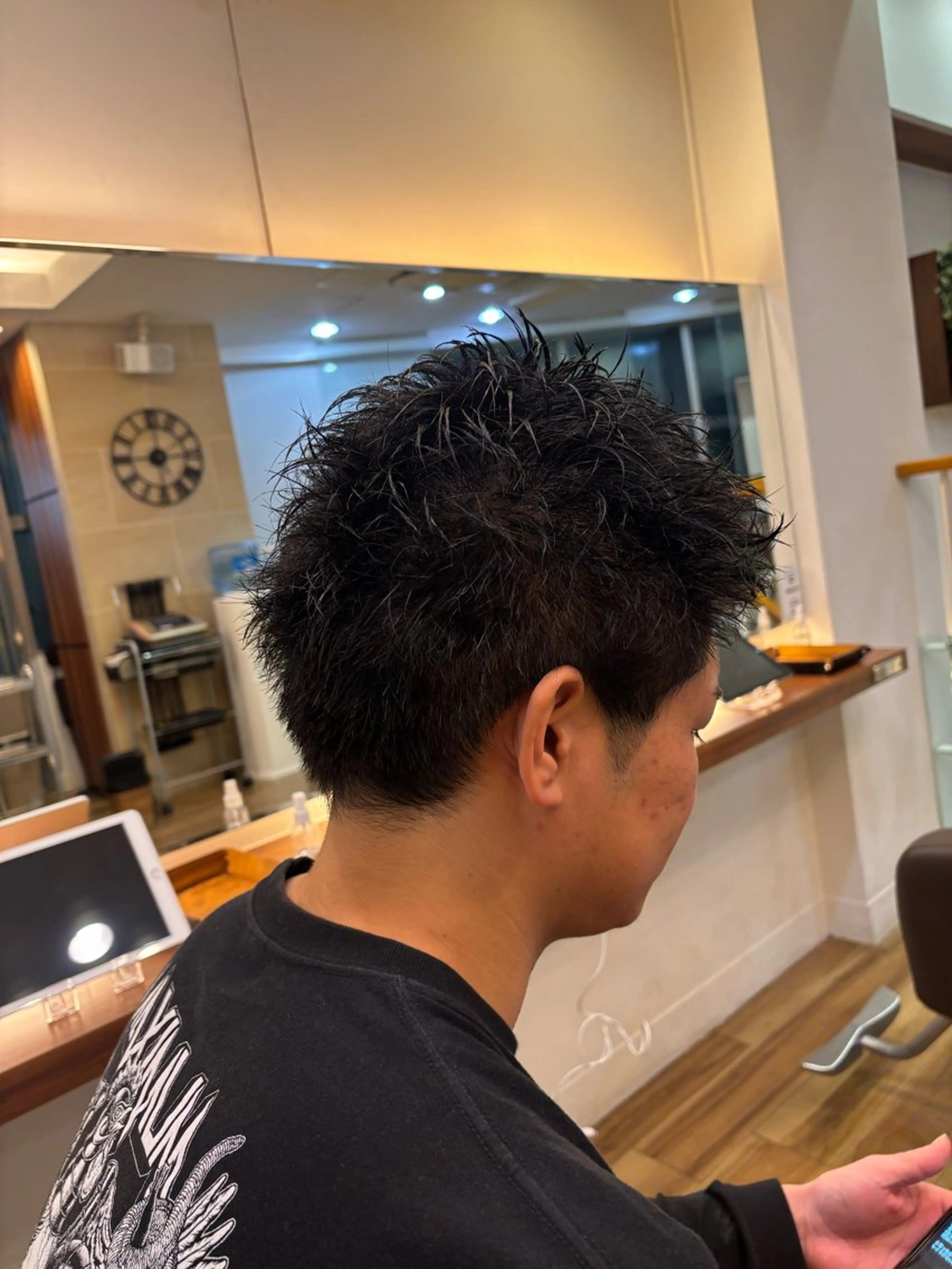 ショート メンズ カット ナチュラルスタイル feel/則長 玲央のヘアスタイル