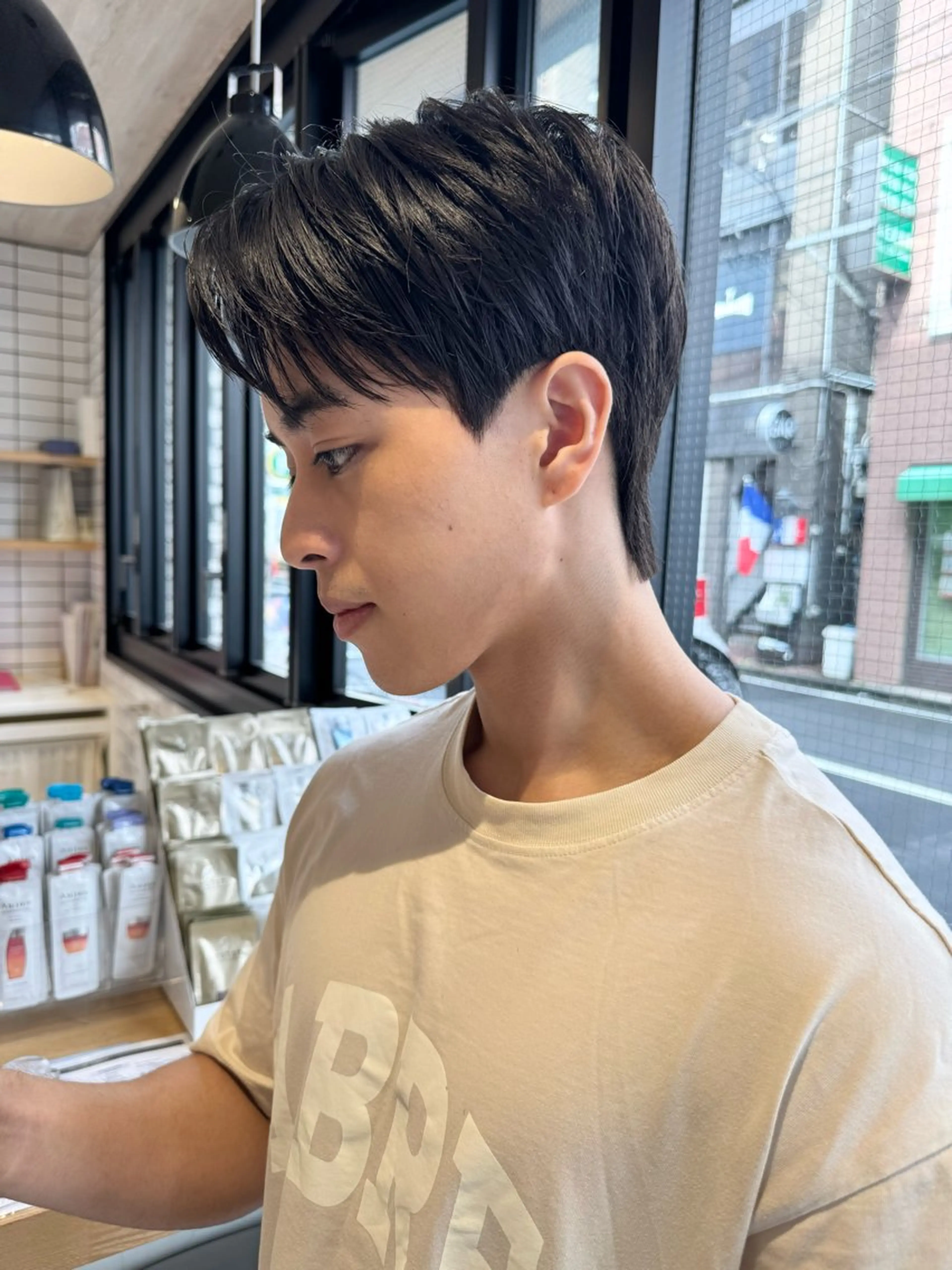 ショート パーマ メンズ カット フェザー/ニュアンス パーマ/ryutoのヘアスタイル