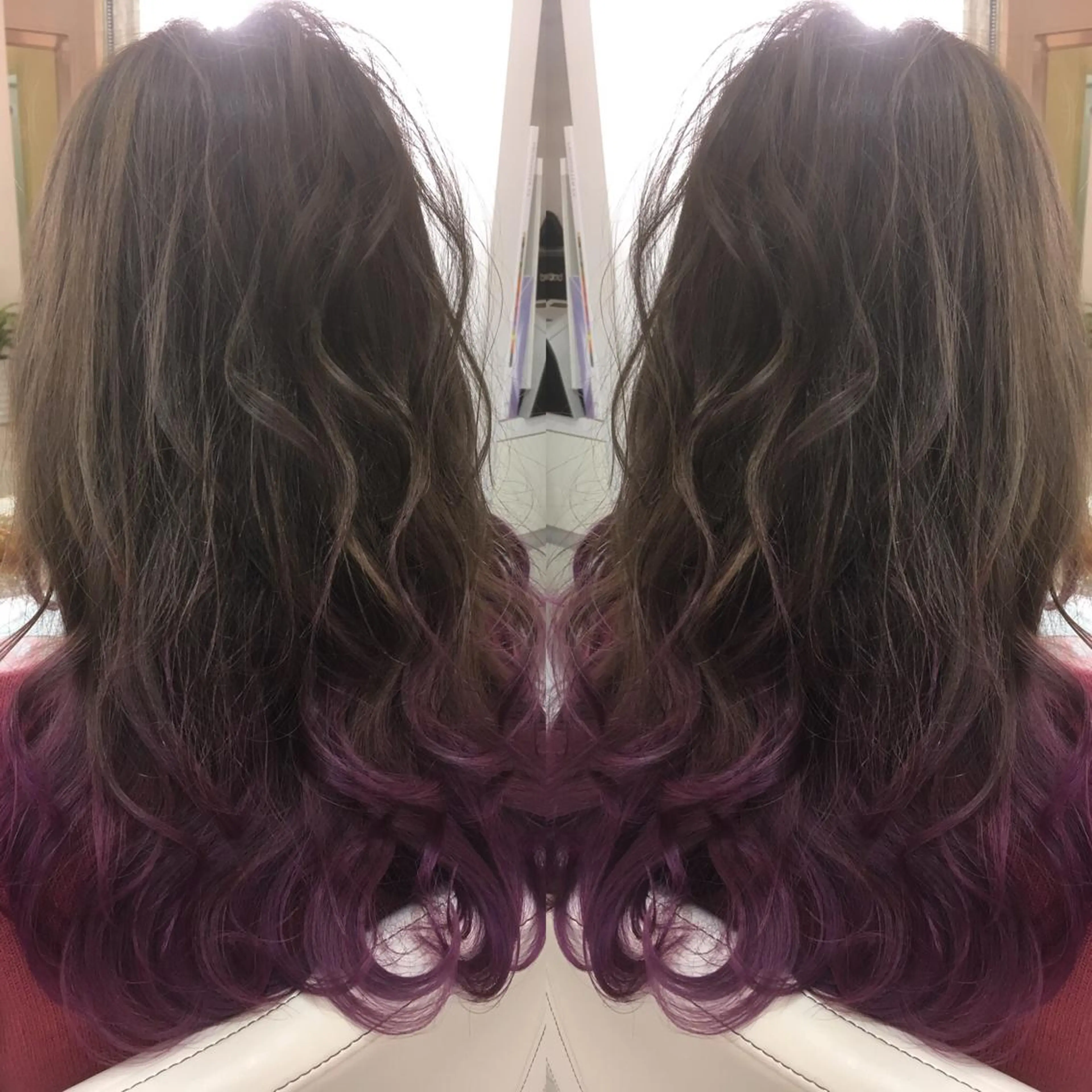 セミロング ロング カラー 髪質改善 中川　翔のヘアスタイル