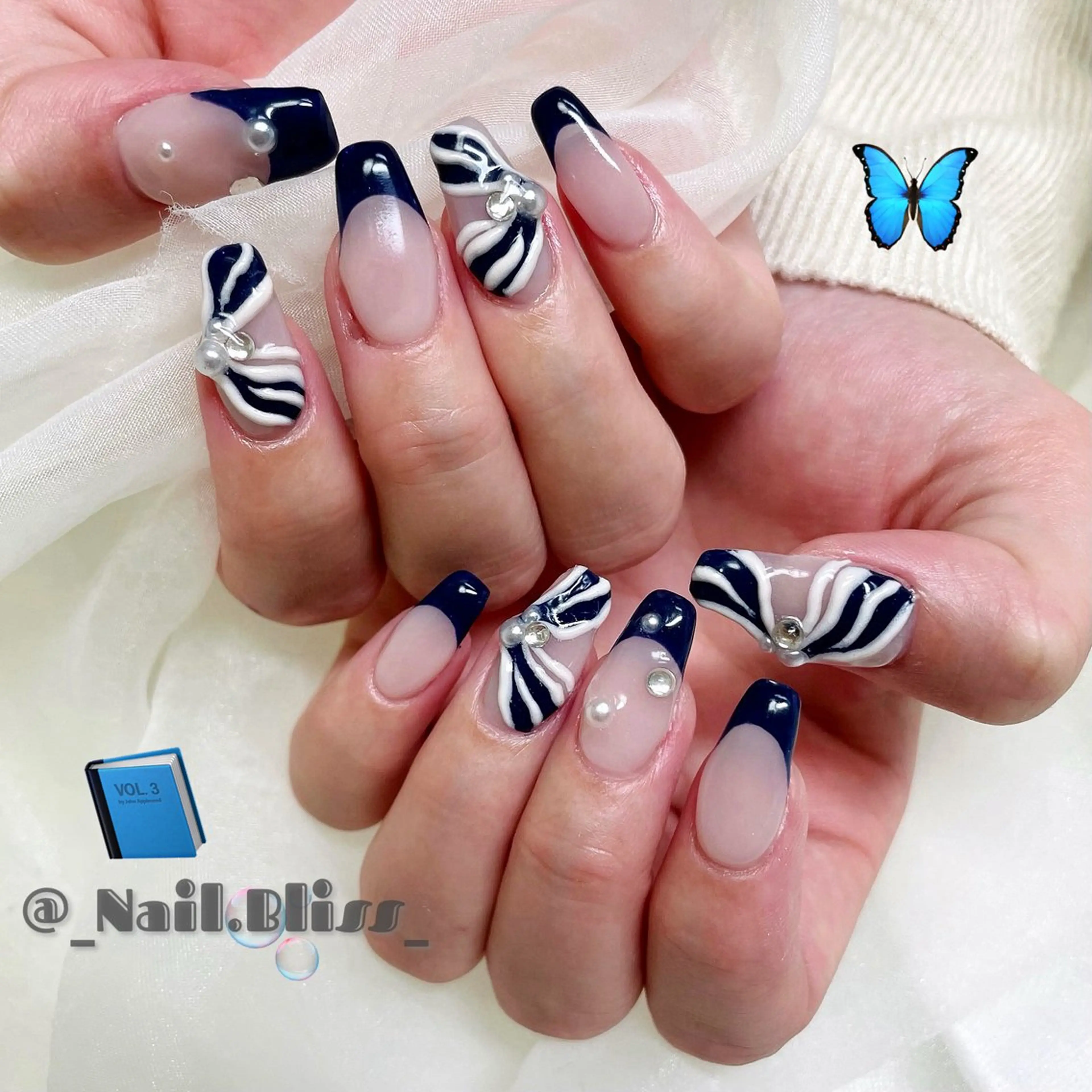 ネイル ぷっくりネイル ハンドネイル NAIL BLISSのネイルデザイン