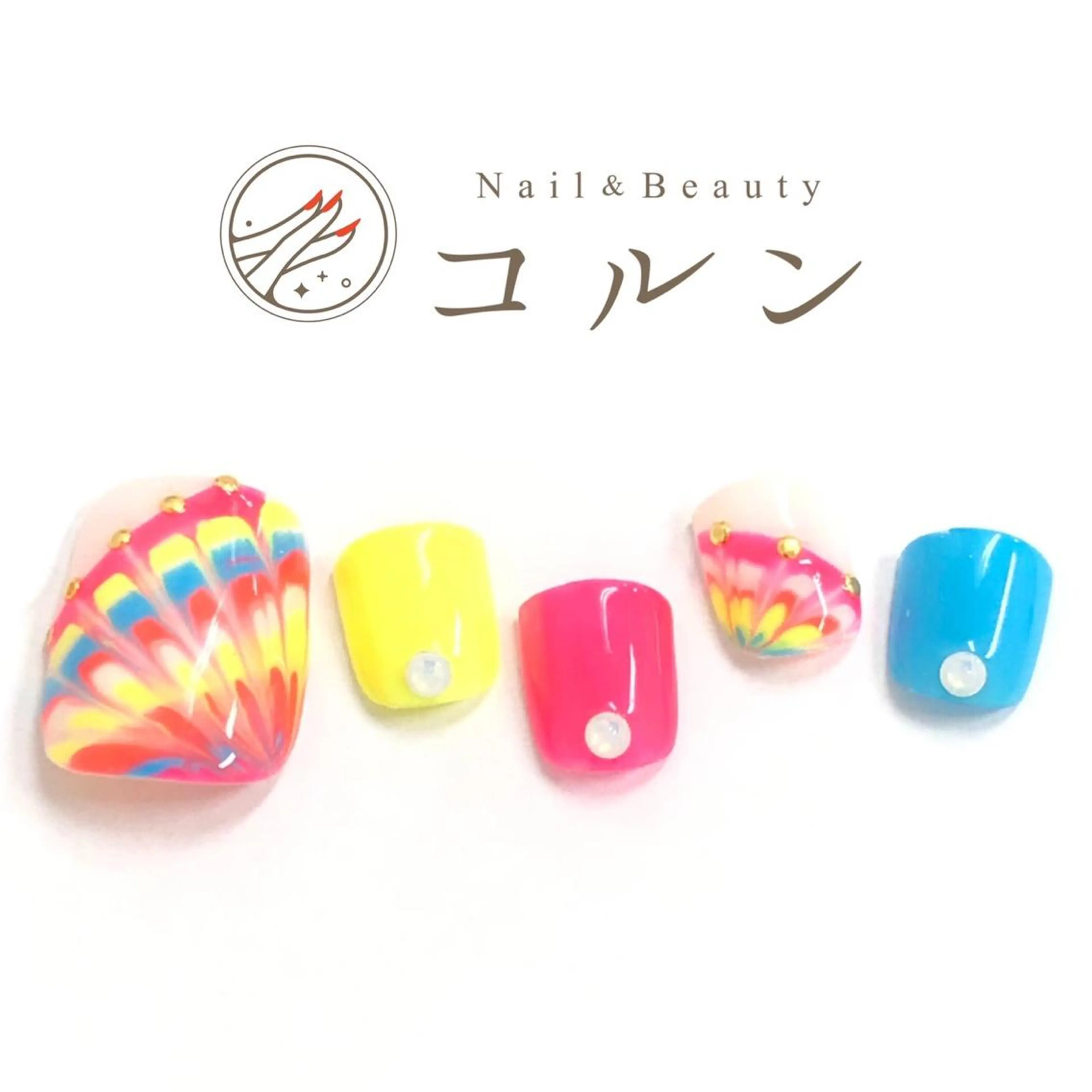 ネイル ハンドネイル フットネイル NailBeauty コルンのネイルデザイン