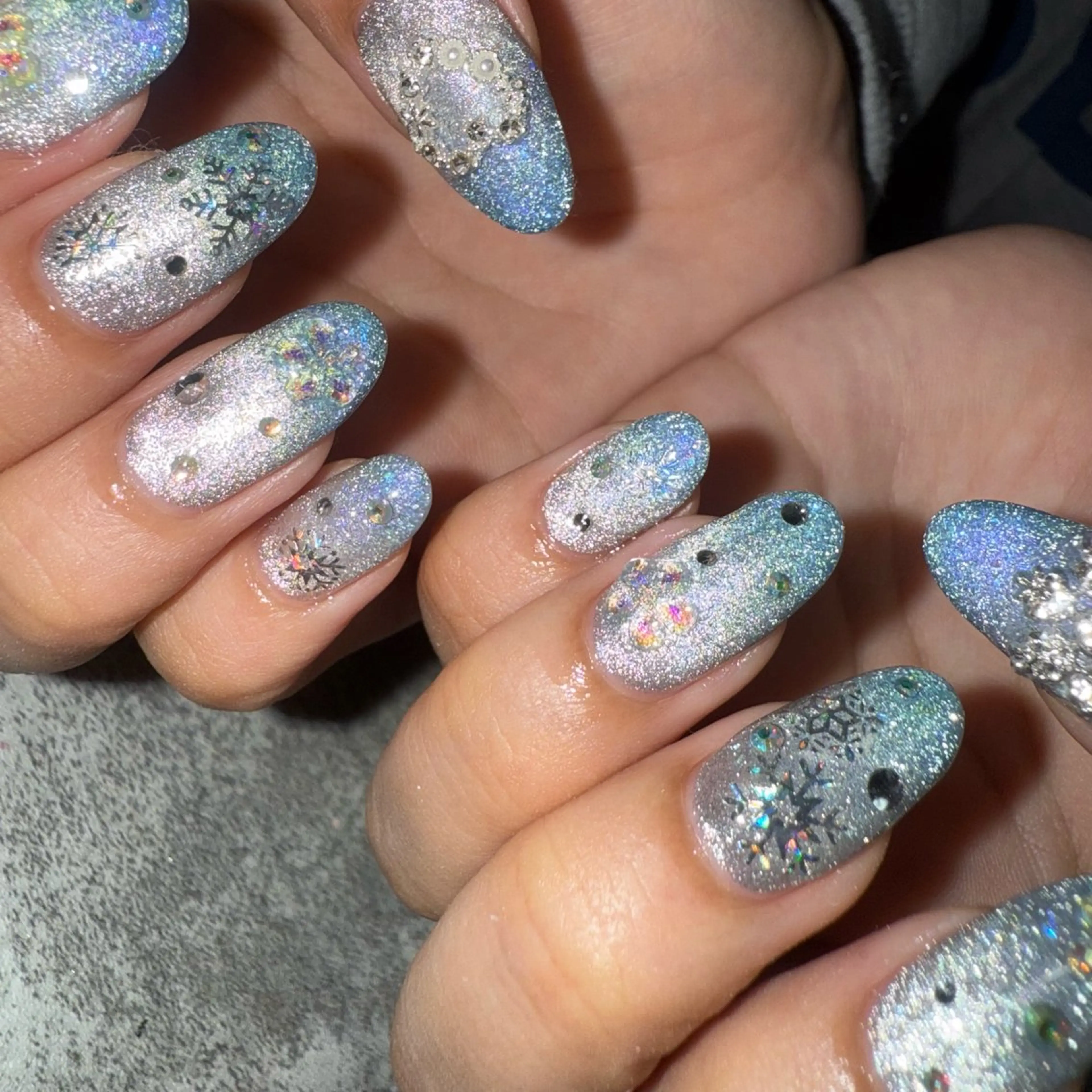 ネイル フラッシュネイル マグネットネイル ハンドネイル yuki nail...のネイルデザイン