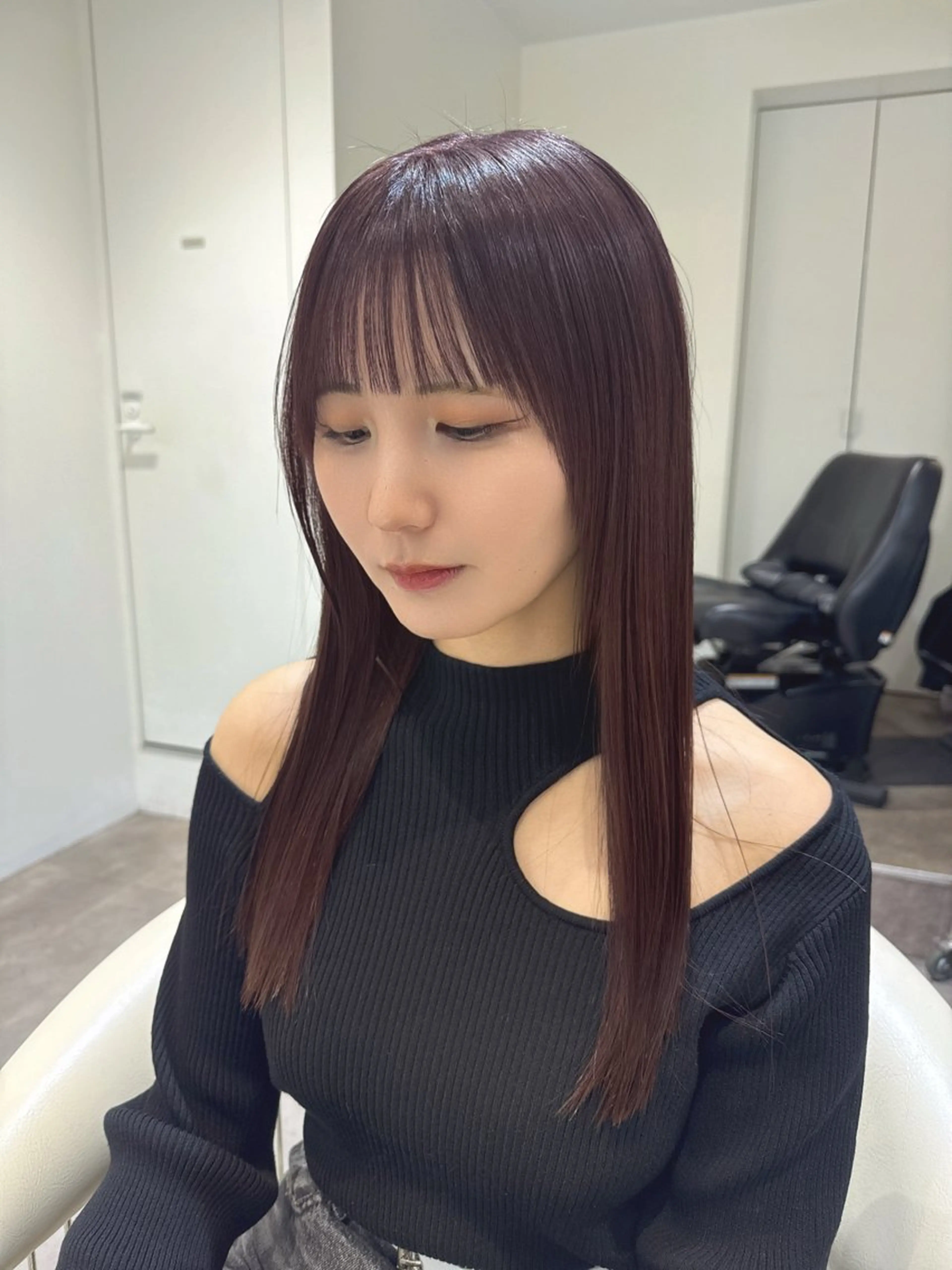 ロング カラー 透明感カラー グレージュ バイオレットカラー バイオレットグレージュ 髪質改善 カット ヘアカラー トリートメント 💎透明感カラー特化 💎TAISEIのヘアスタイル