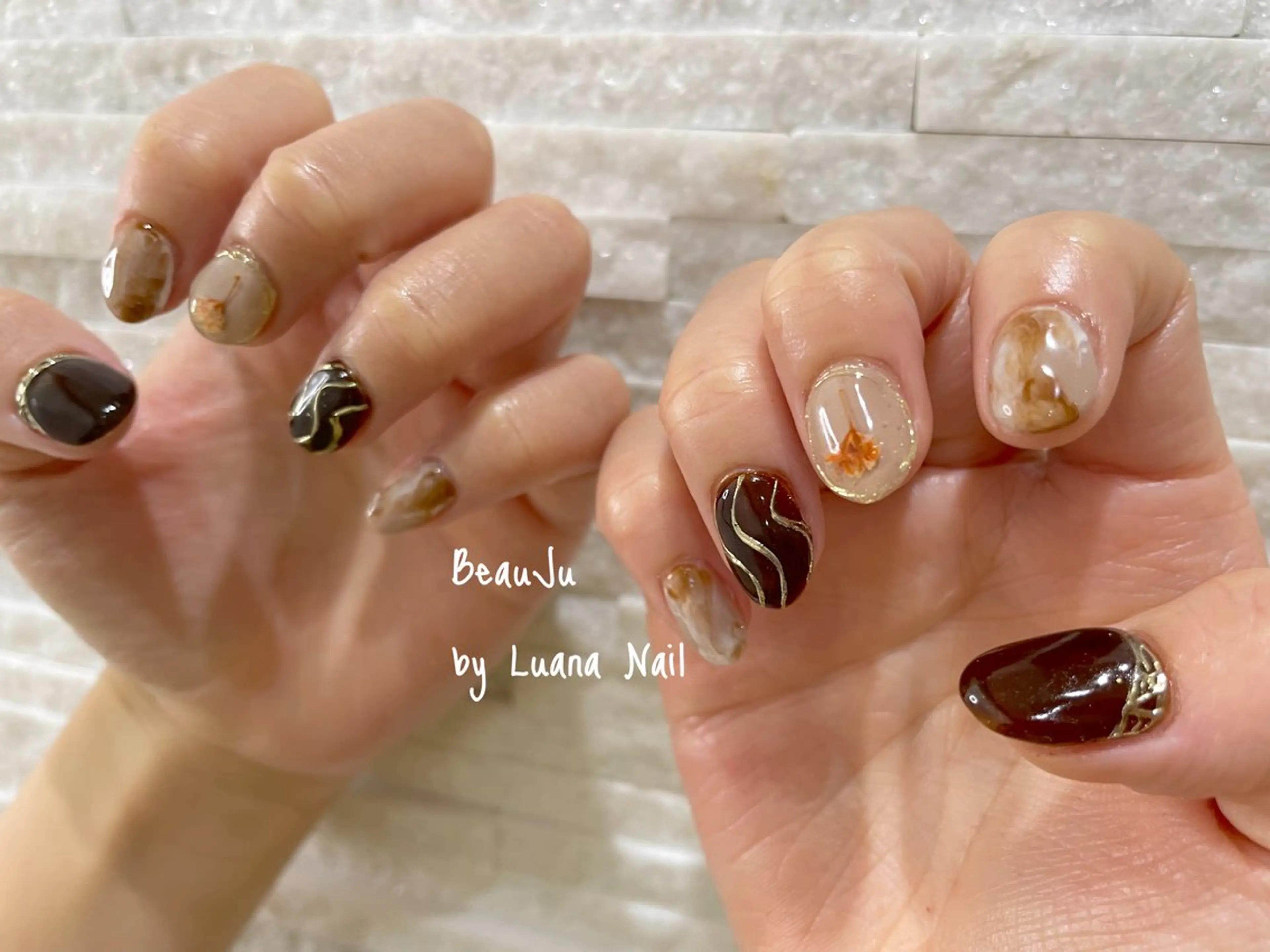 ネイル ミラーネイル ハンドネイル BeauJu by Luana Nailのネイルデザイン