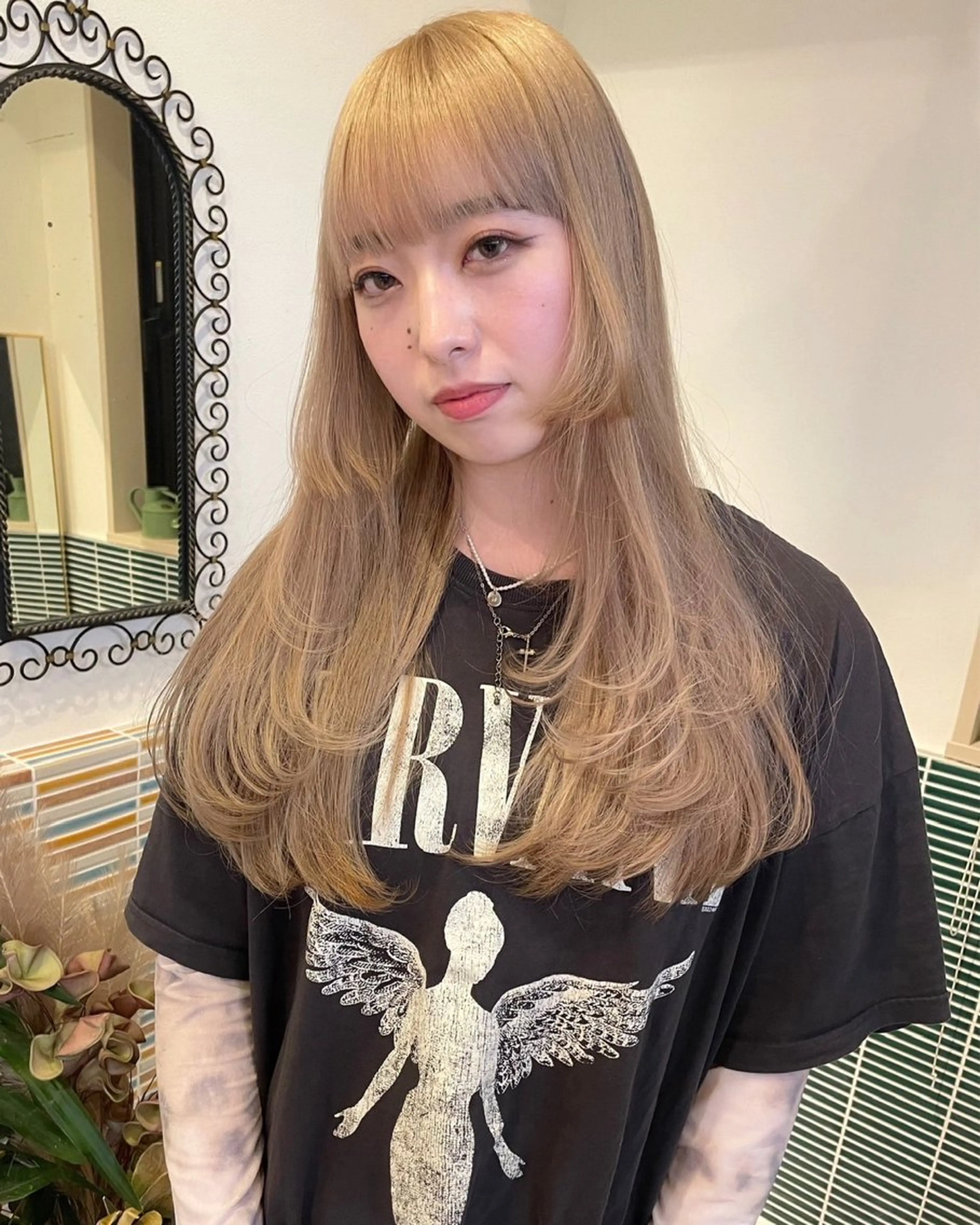 【2回目の方はこちら🍒】ブリーチ(リタッチ可能 )+ワンカラー 大阪/梅田/Wカラーの写真