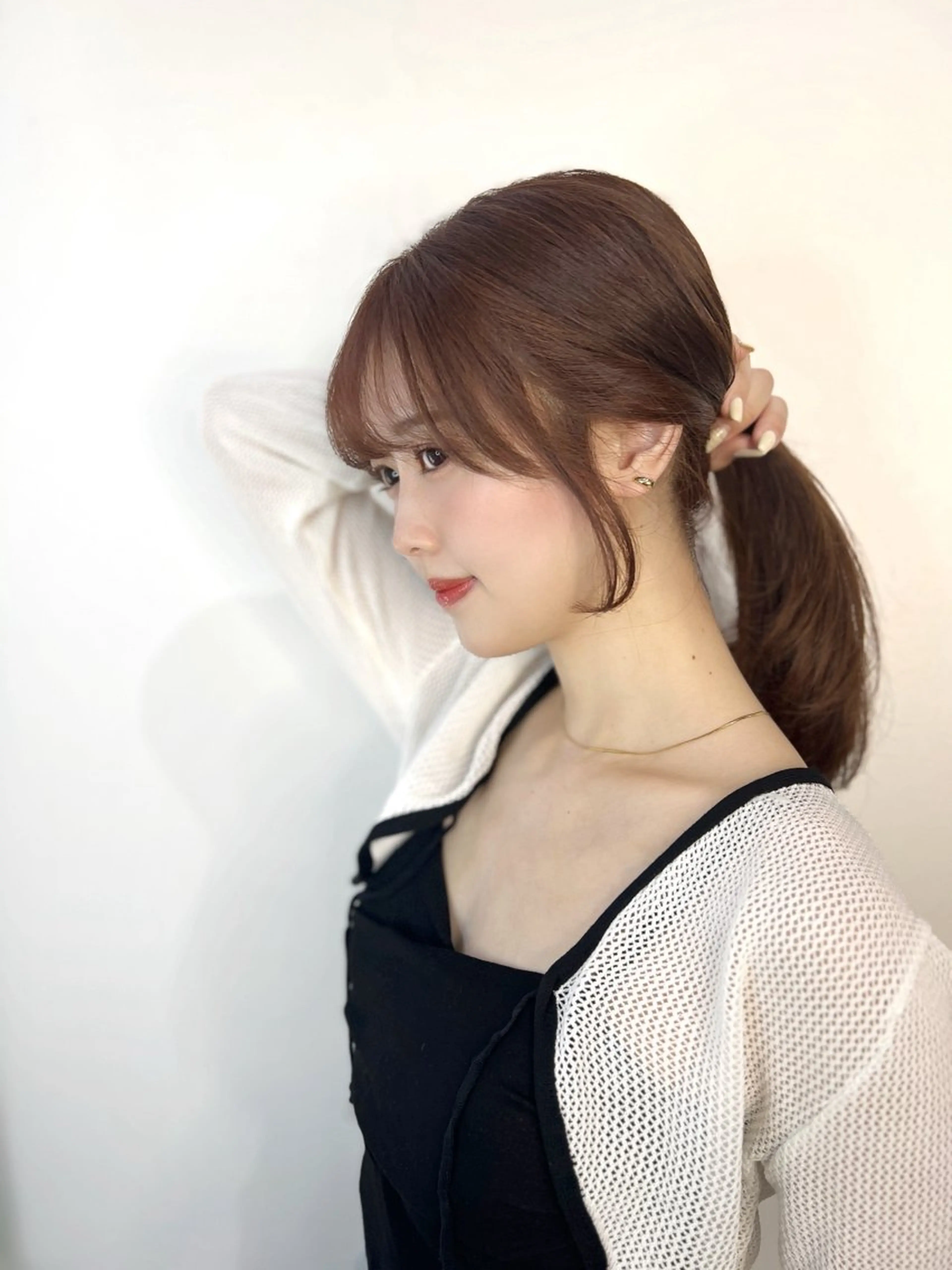 ロング カラー ヘアアレンジ 顔周りカット 小顔カット 顔まわり職人🇰🇷 韓国ヘア/KAITOのヘアスタイル