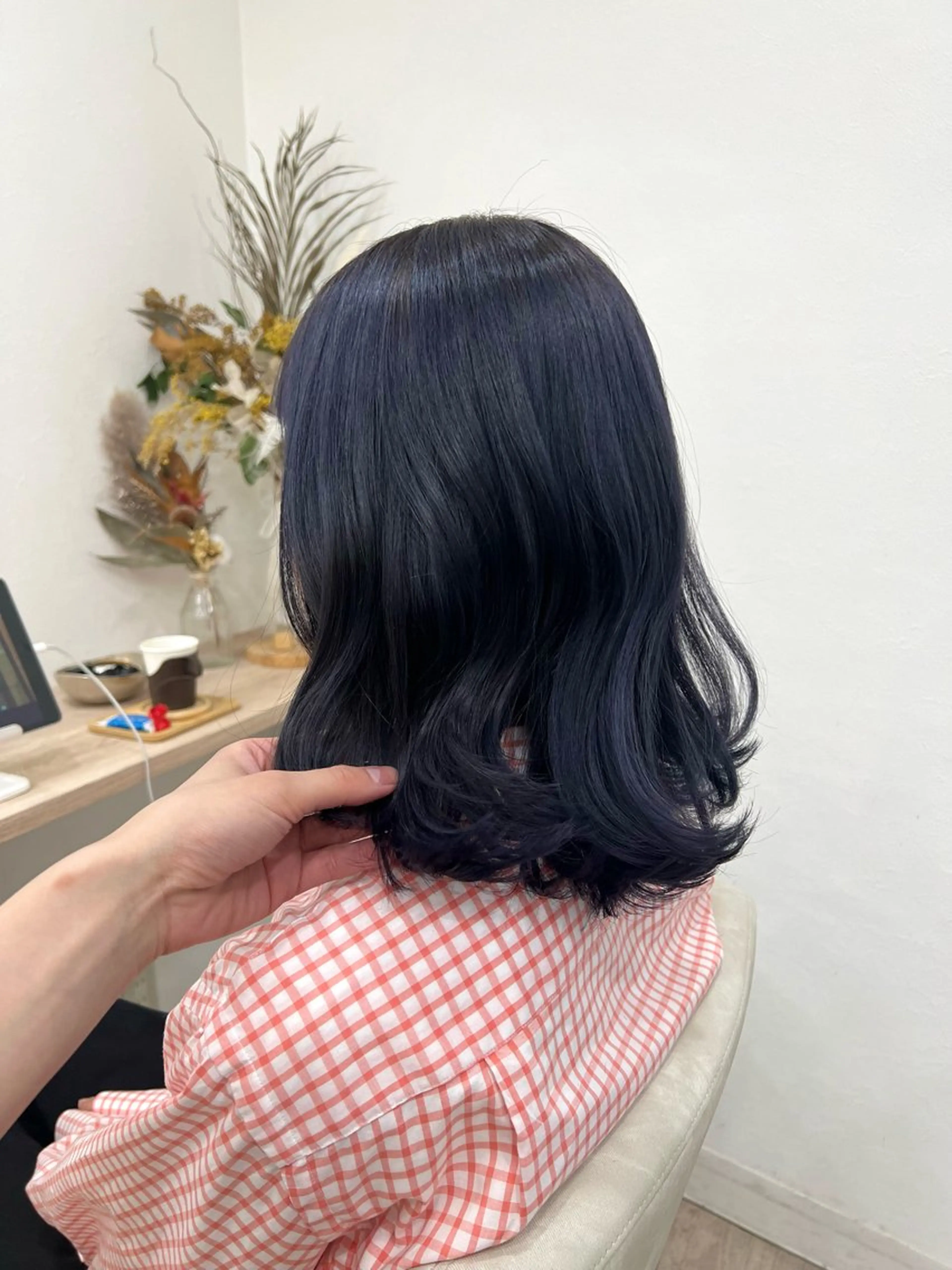 ミディアム カット ヘアカラー トリートメント TOKI mahoのヘアスタイル