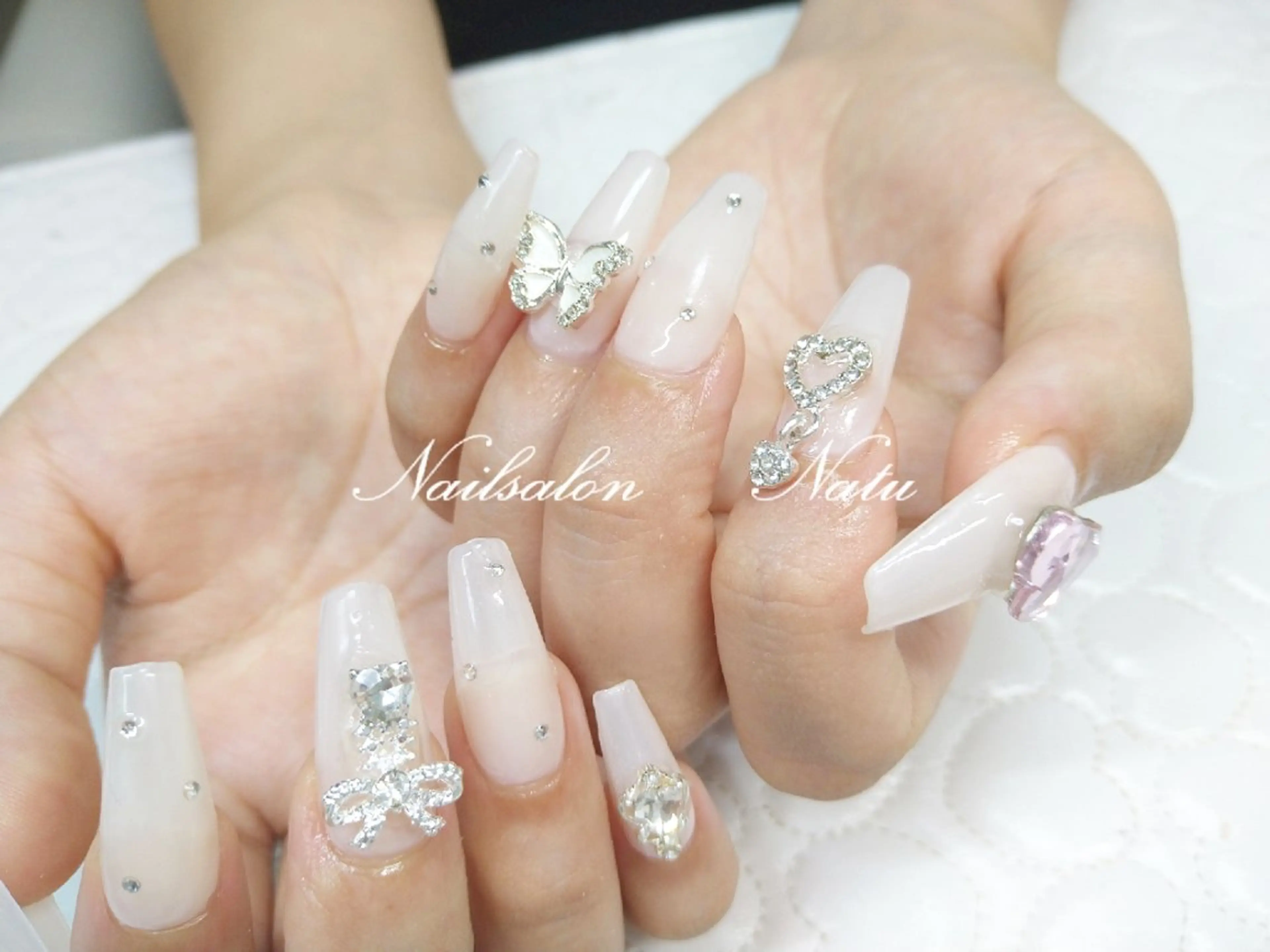 ネイル 長さ出し nailsalon　 Natuのネイルデザイン