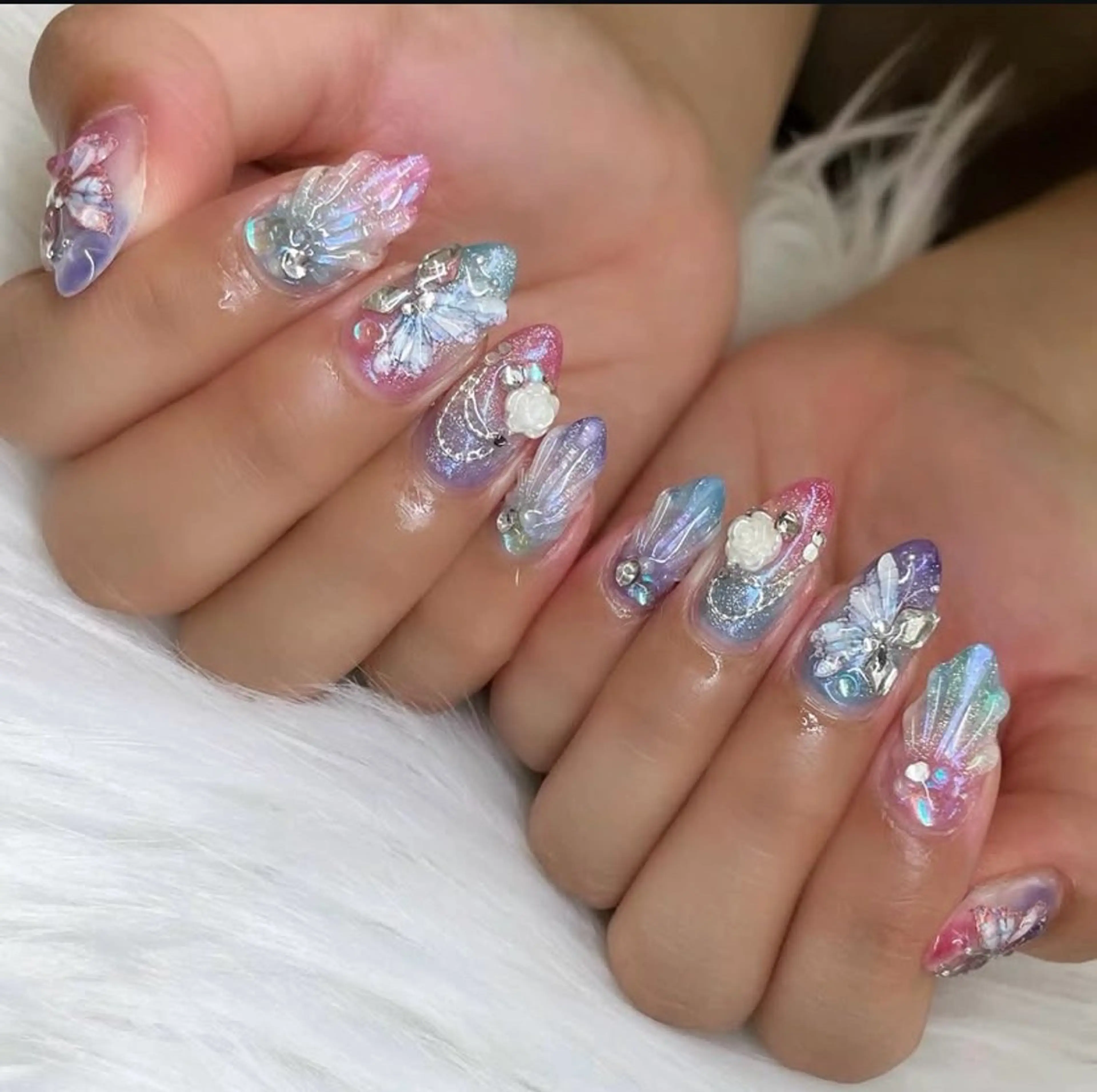 ネイル アートネイル チークネイル 長さ出し フットネイル ジェルネイル ハンドネイル ハンドケア ラッキーネイルサロン 西川口東口店のネイルデザイン