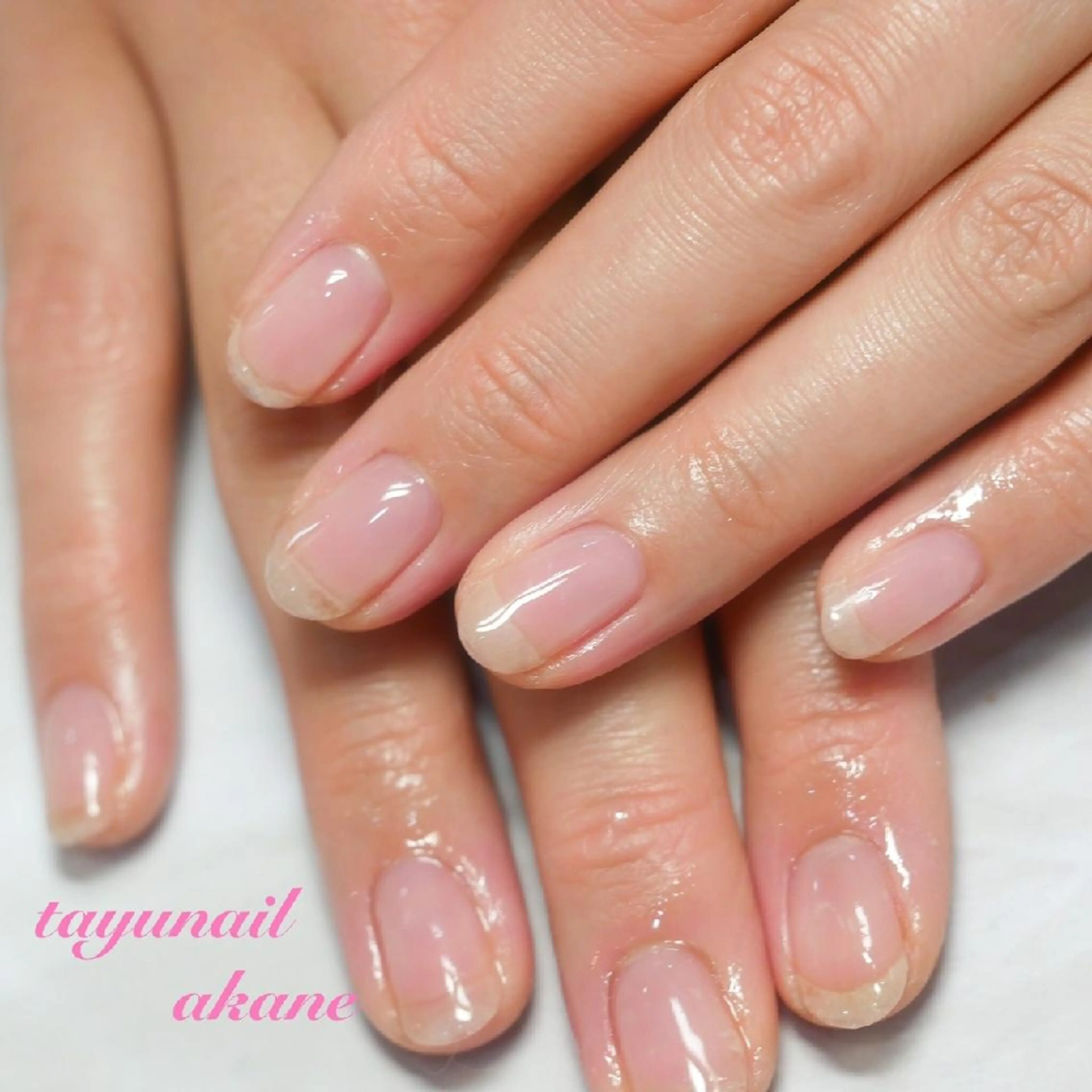 ネイル ブルー クリアネイル ジェルネイル パラジェル ネイルサロン 【たゆnail】のネイルデザイン