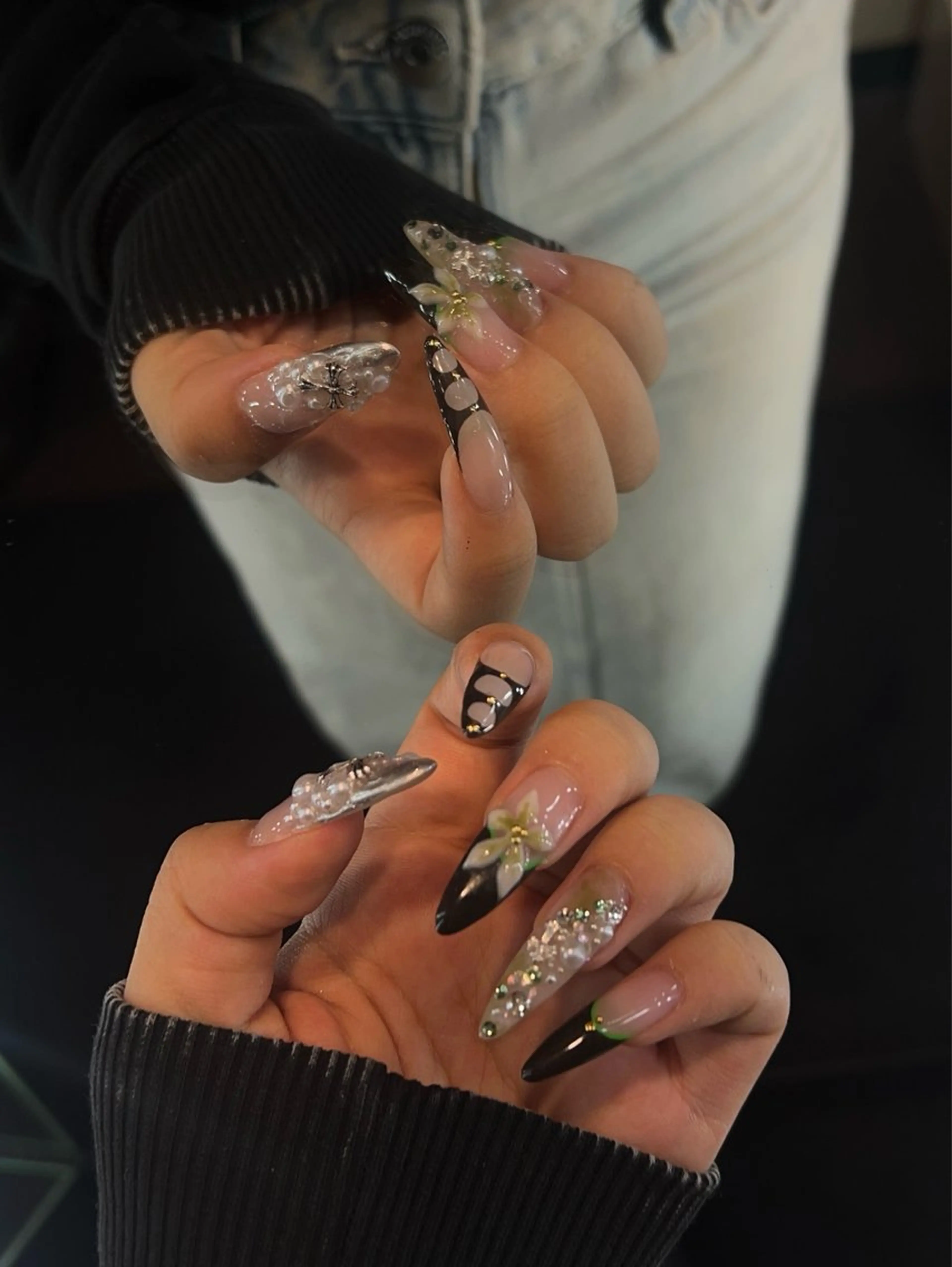 ネイル SEINA_ NAIL🐈‍⬛💗のネイルデザイン