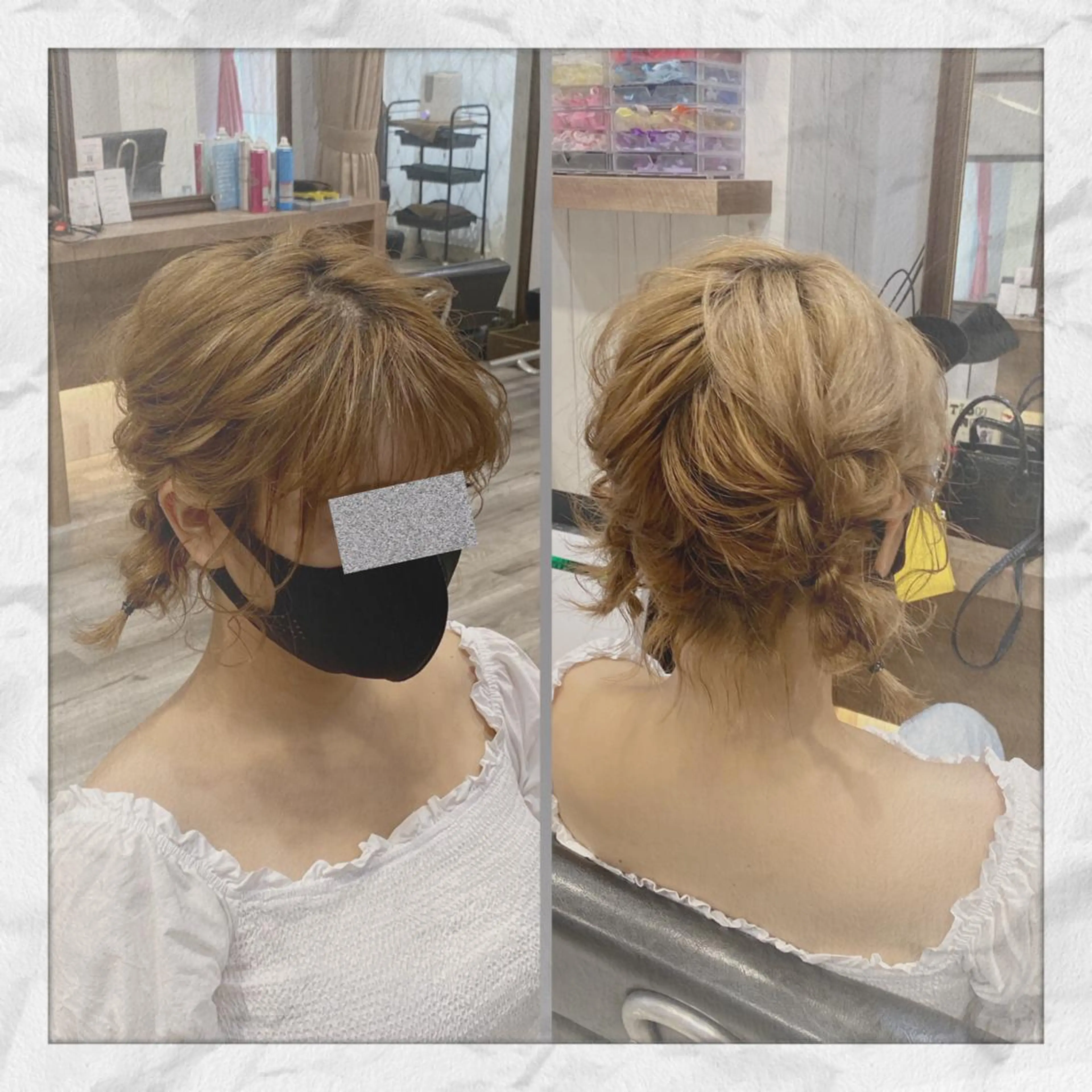 ミディアム ヘアアレンジ ヘアセット ヘアセット/着付け 𓇼 松本 夏美𓇼のヘアスタイル