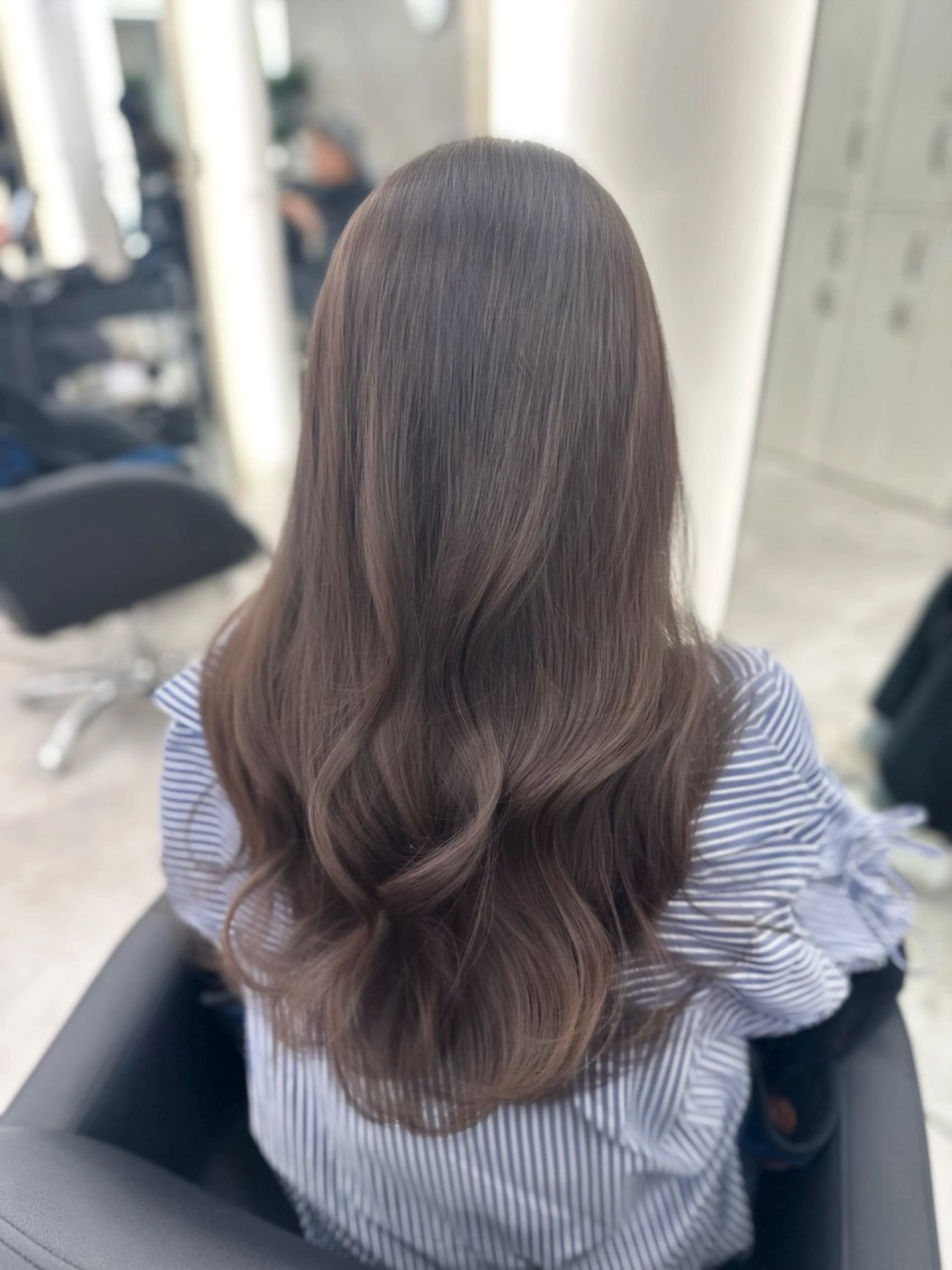 ロング カラー eco/堀江/ 艶カラー/髪質改善のヘアスタイル