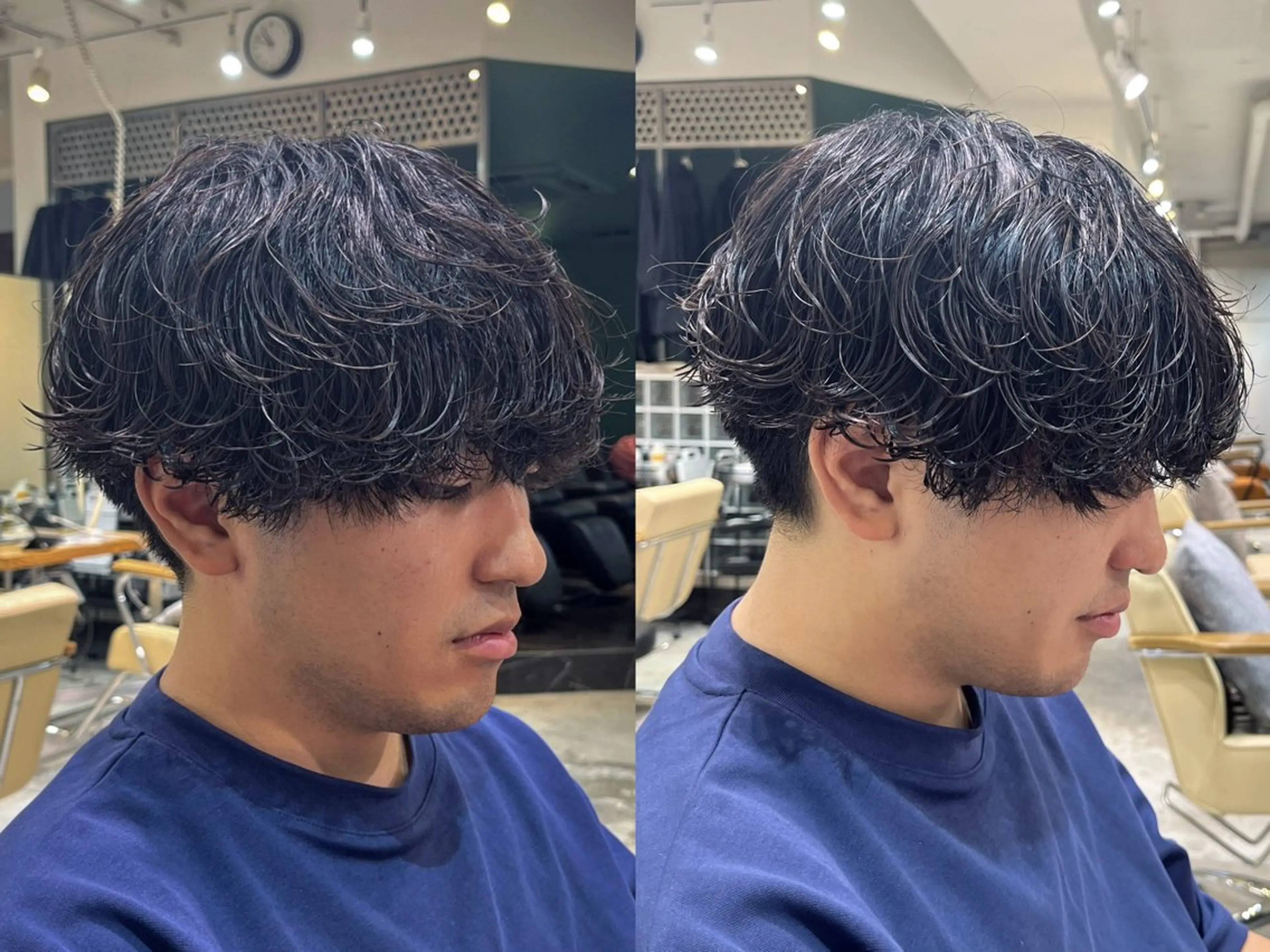 ショート パーマ メンズ カット パーマ センターパート職人 柏/メンズ/ ハルキのヘアスタイル