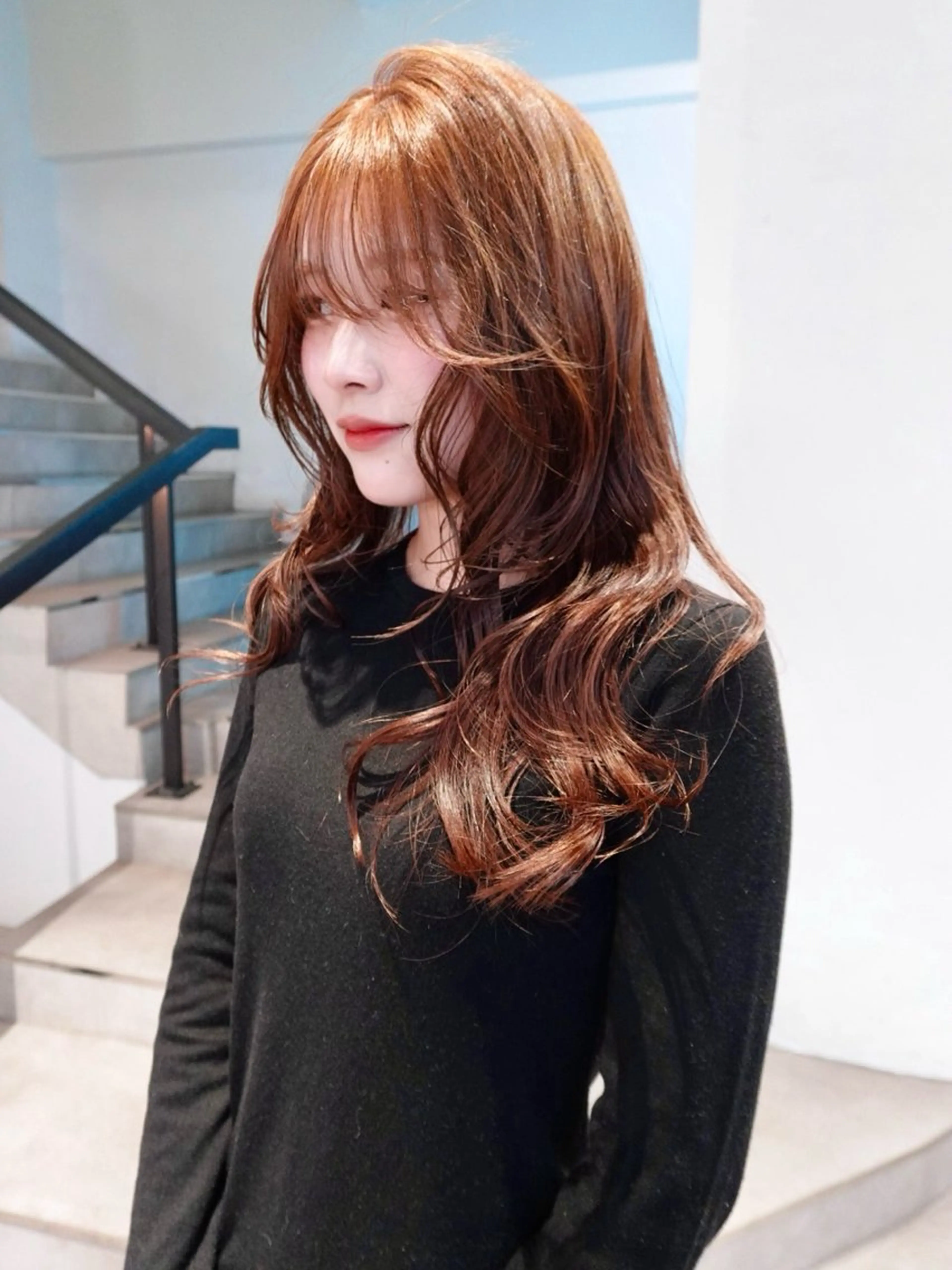 ロング ヘアカラー ハイトーン/レイヤー nail 百咲💌のヘアスタイル