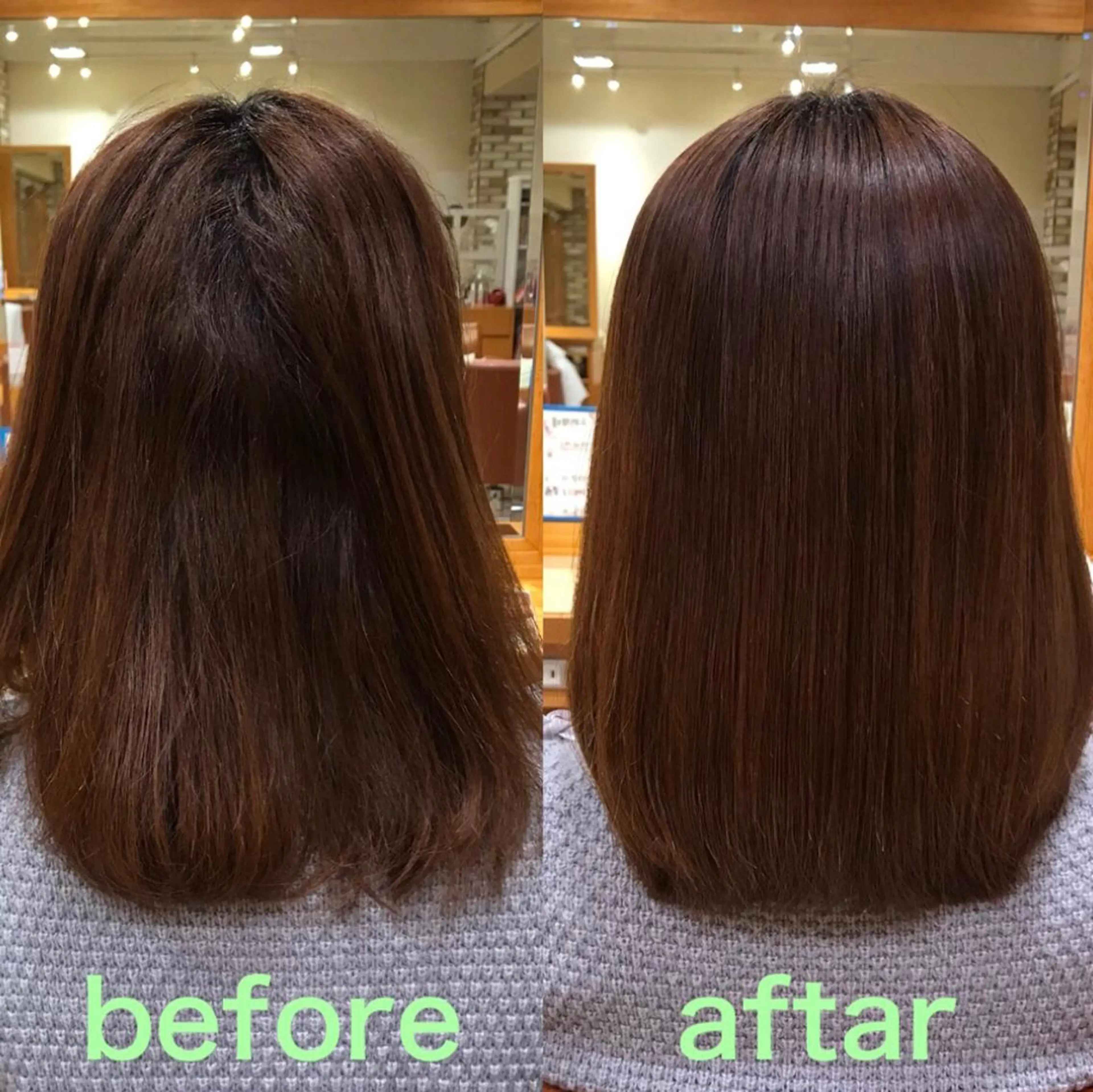 ミディアム 福岡口コミNo1🎀 コテ巻き風パーマ専門のヘアスタイル