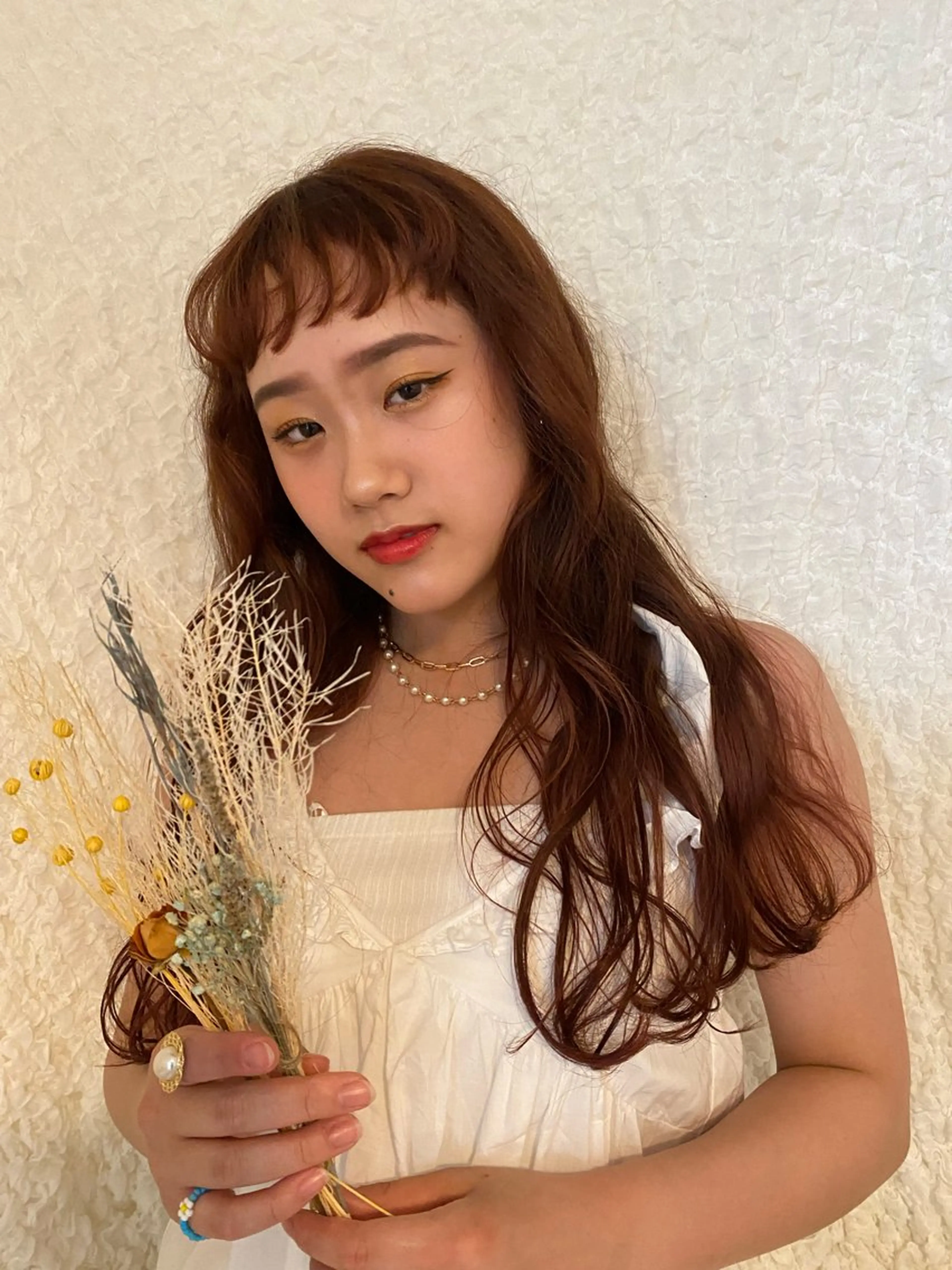 ロング ヘアアレンジ HANAME 原宿美容室のヘアスタイル