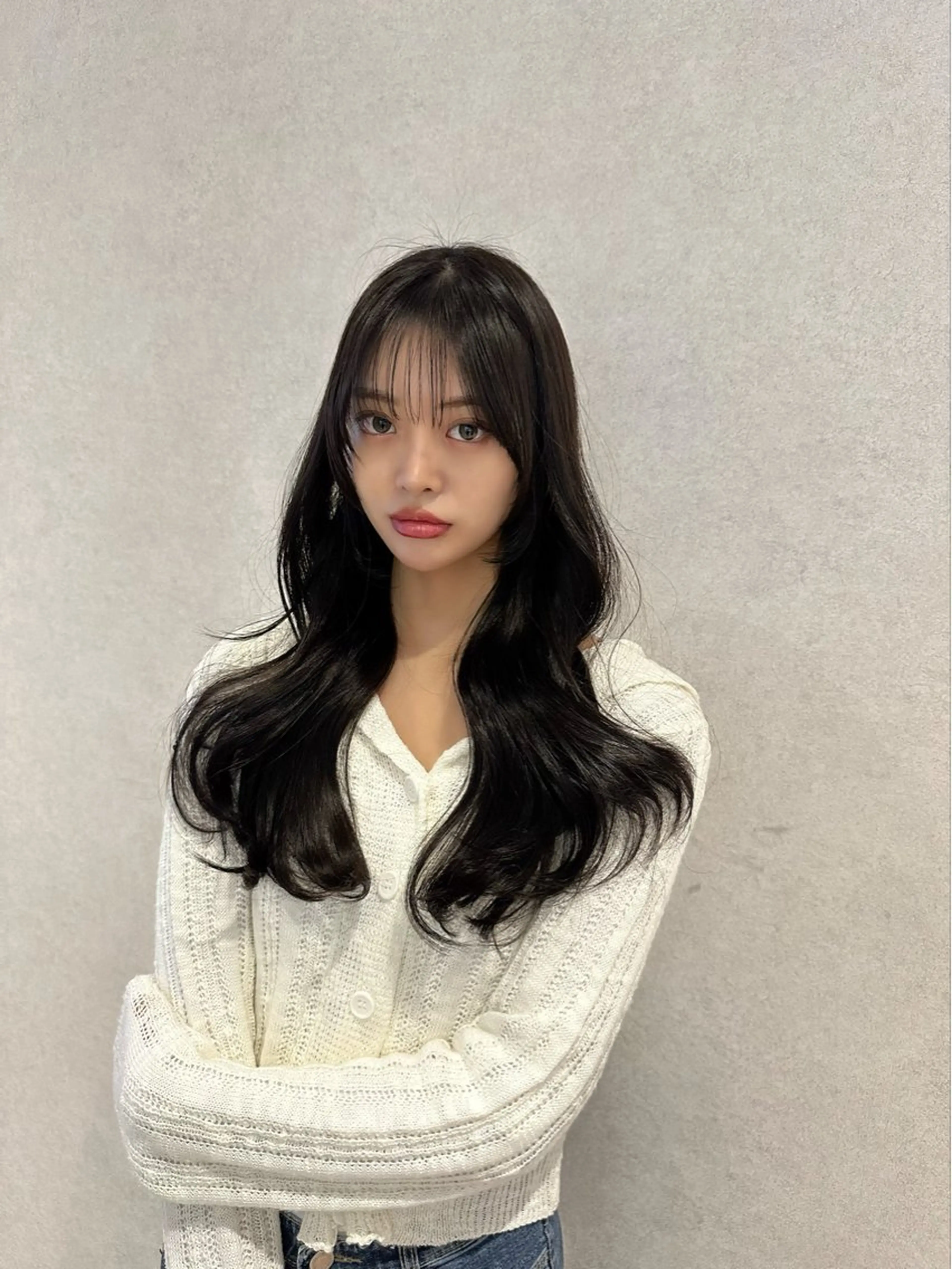 ロング カット ヘアカラー トリートメント レイヤー/ハッシュ 渋谷/サッタのヘアスタイル