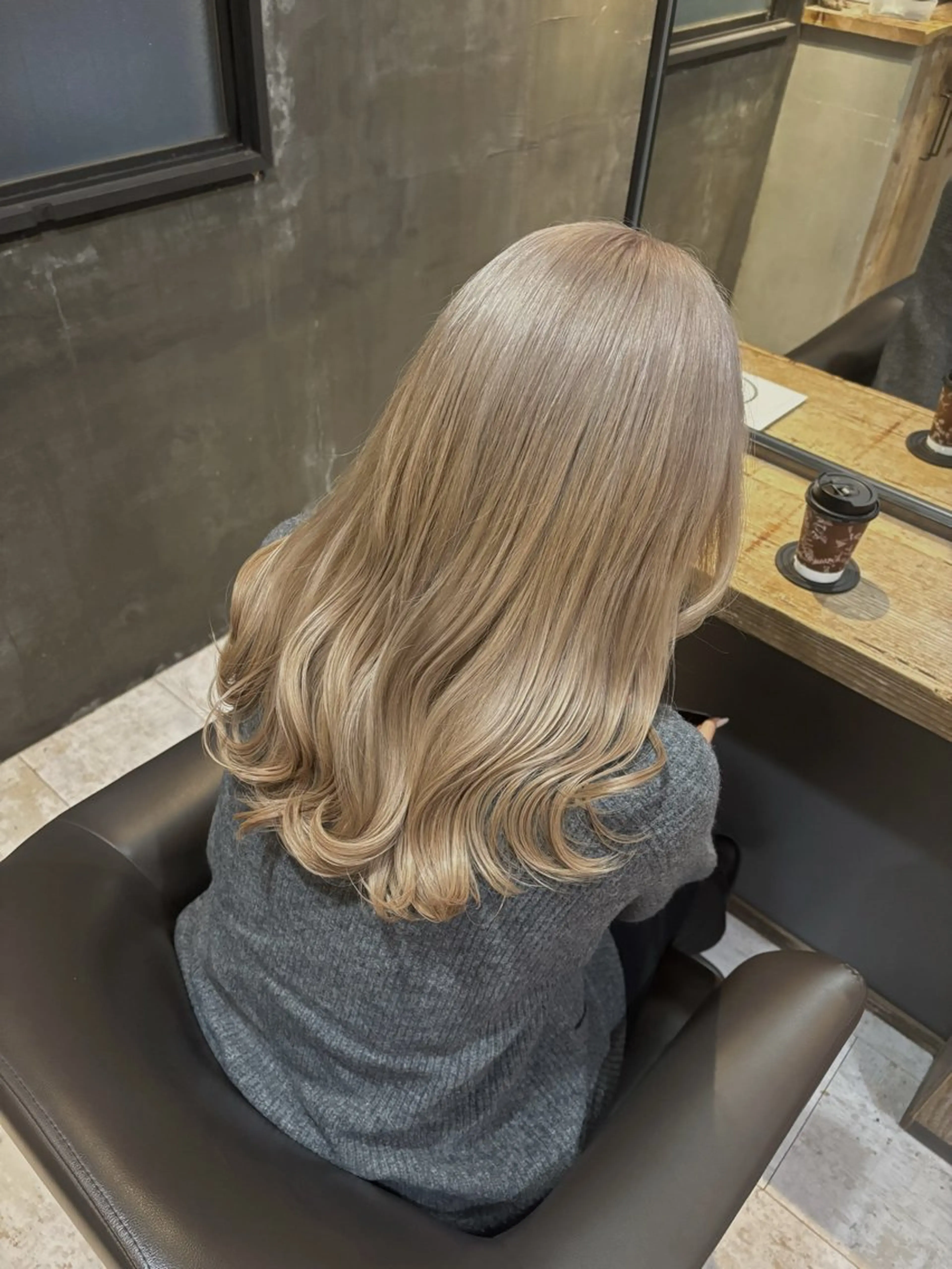 セミロング カラー ピンクカラー ヘアカラー 透明感カラー /Kanon️🫧のヘアスタイル