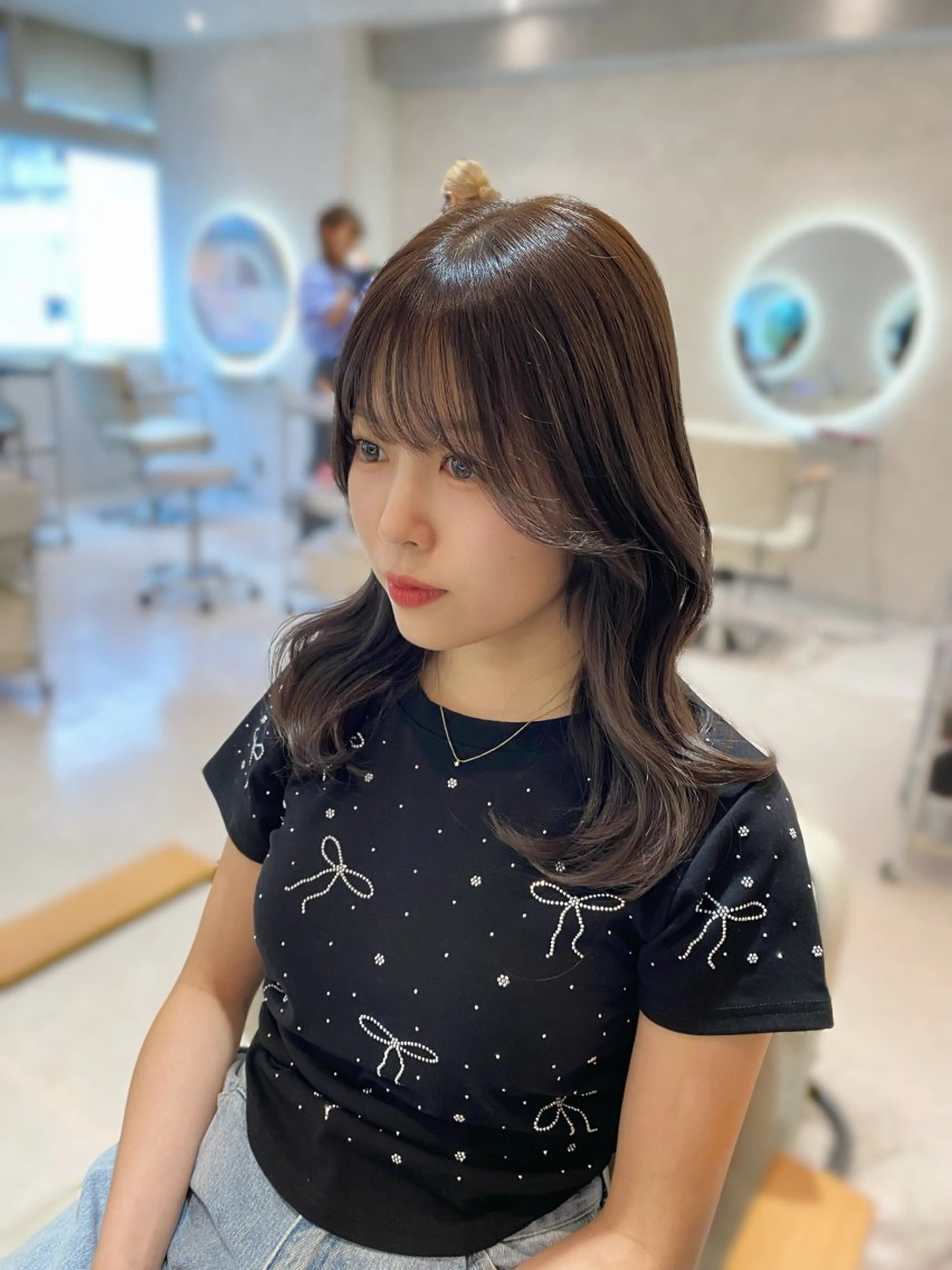 セミロング くびれヘア 髪質改善 カット ヘアカラー トリートメント 髪質改善支持率 NO.1/韓国風💎のヘアスタイル