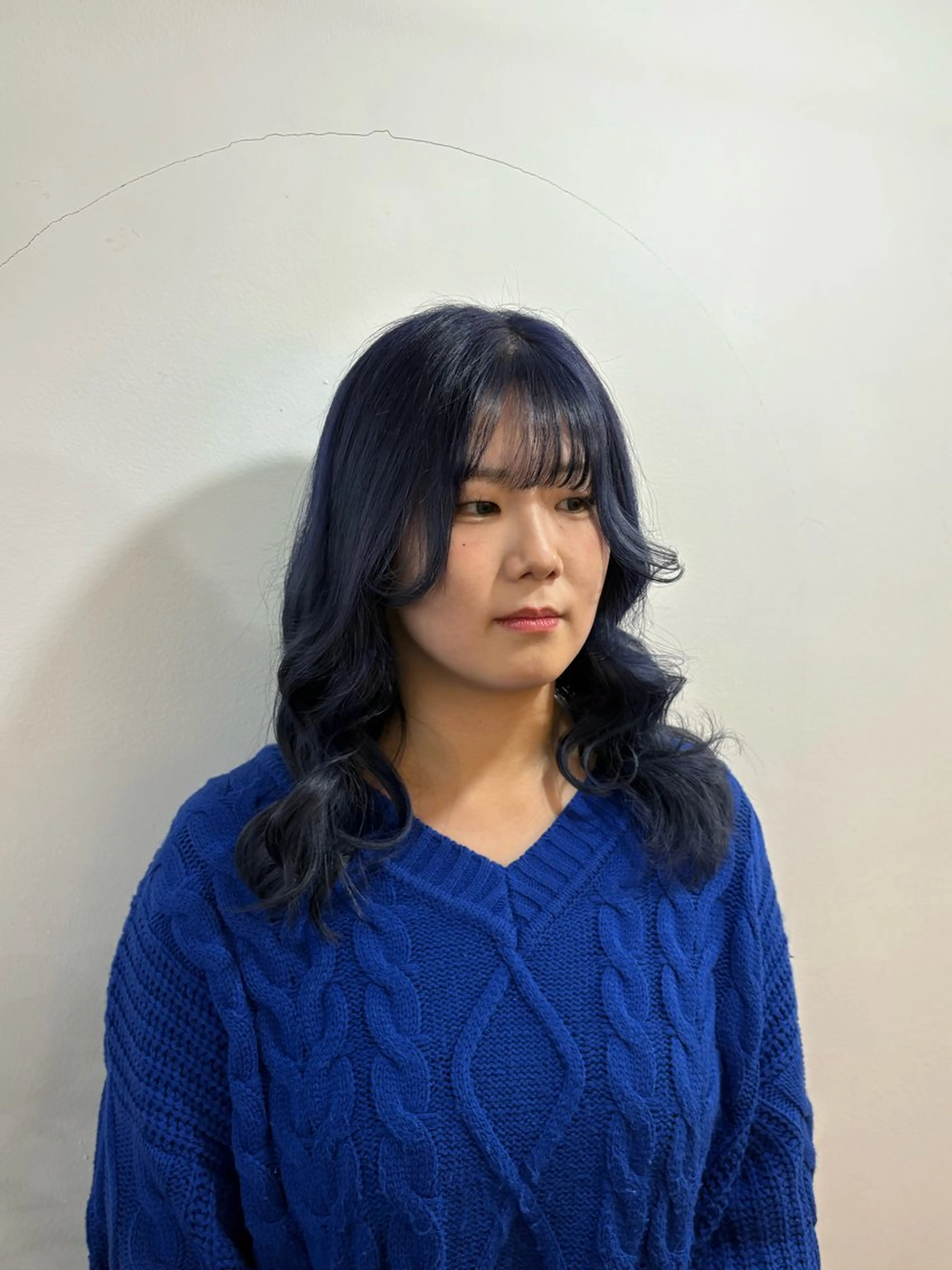 ミディアム 縮毛矯正 ヘアカラー mopa yuiのヘアスタイル