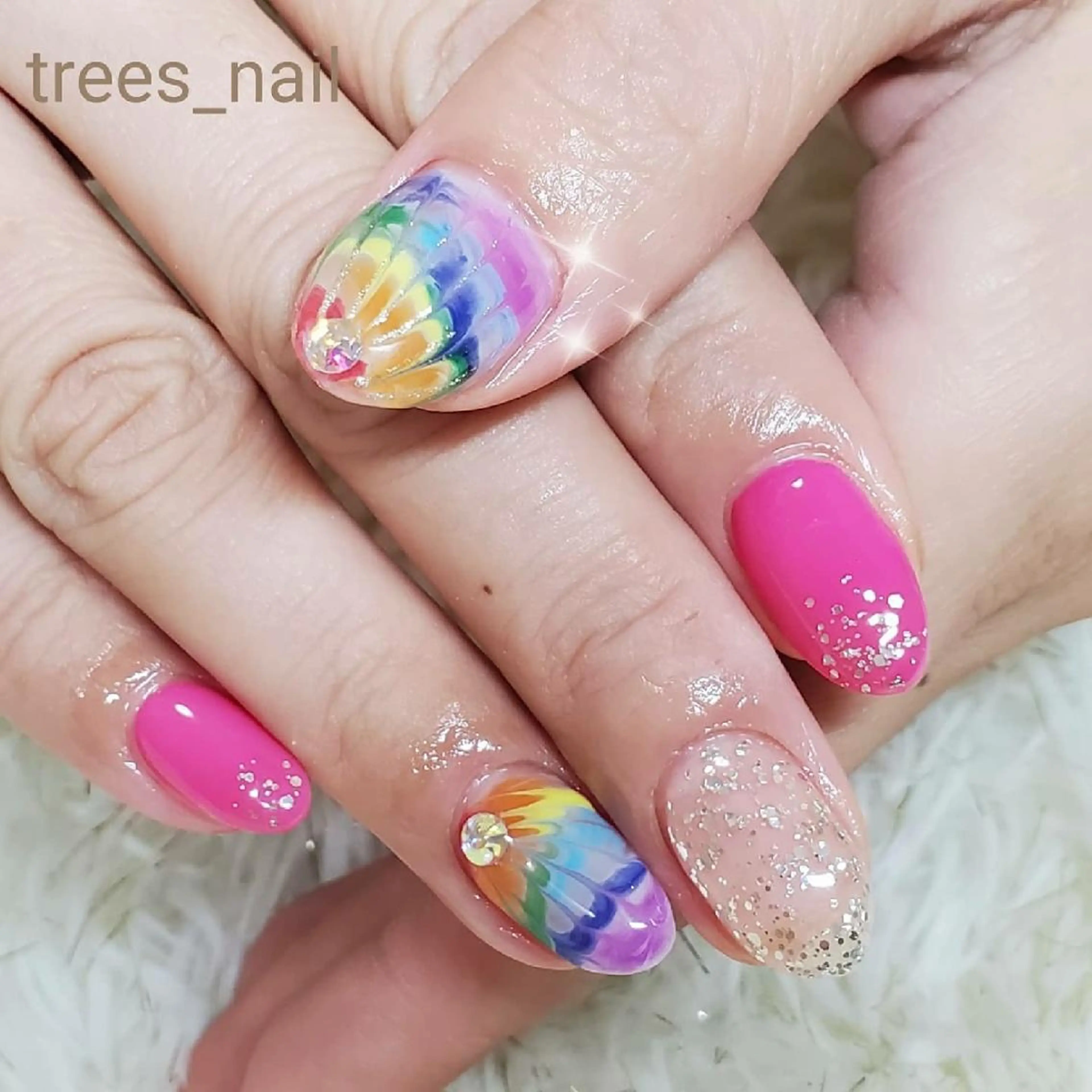 ネイル ハンドネイル フットネイル trees_ nailのネイルデザイン