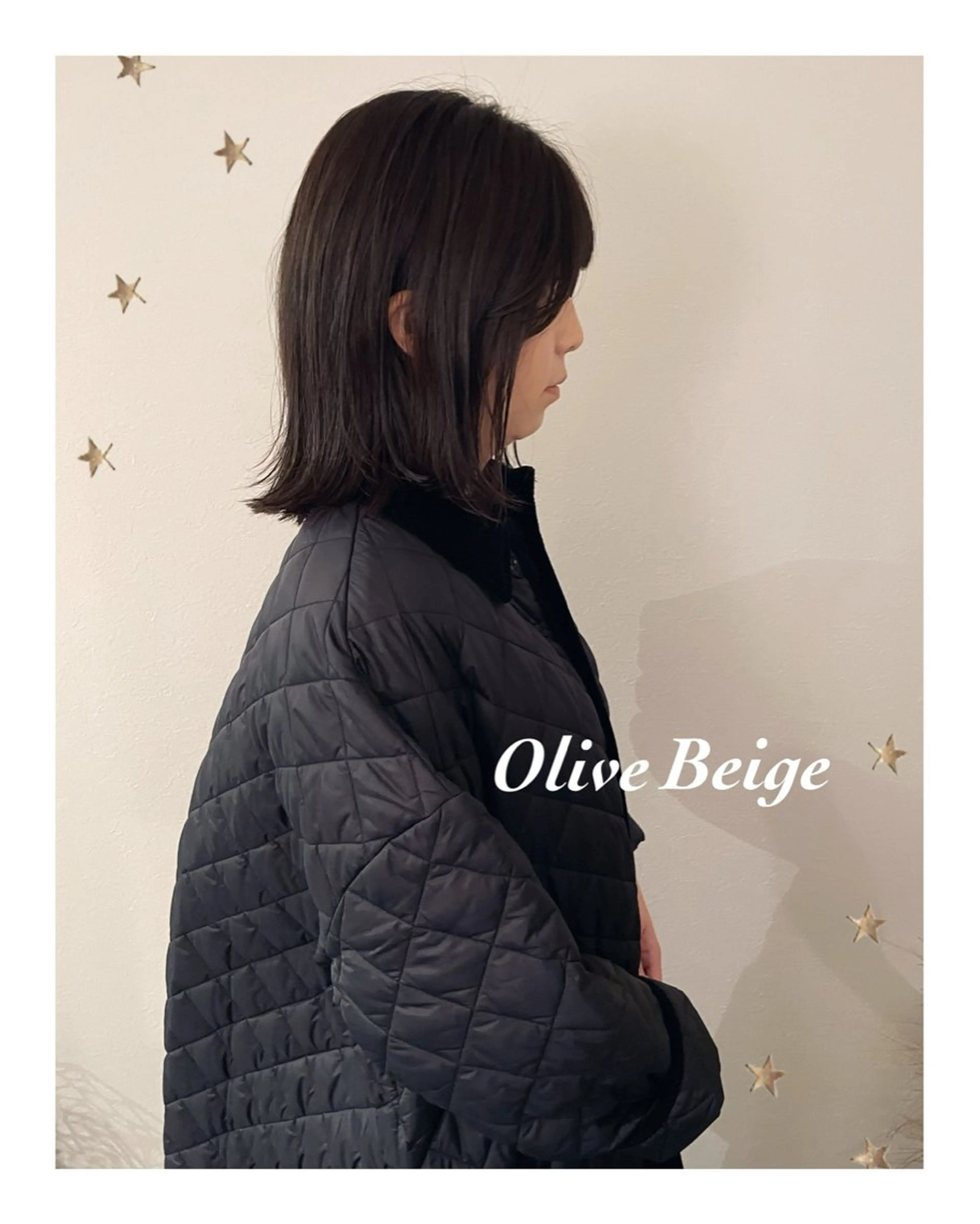 ミディアム カラー カット ヘアカラー 市川 千夏のヘアスタイル