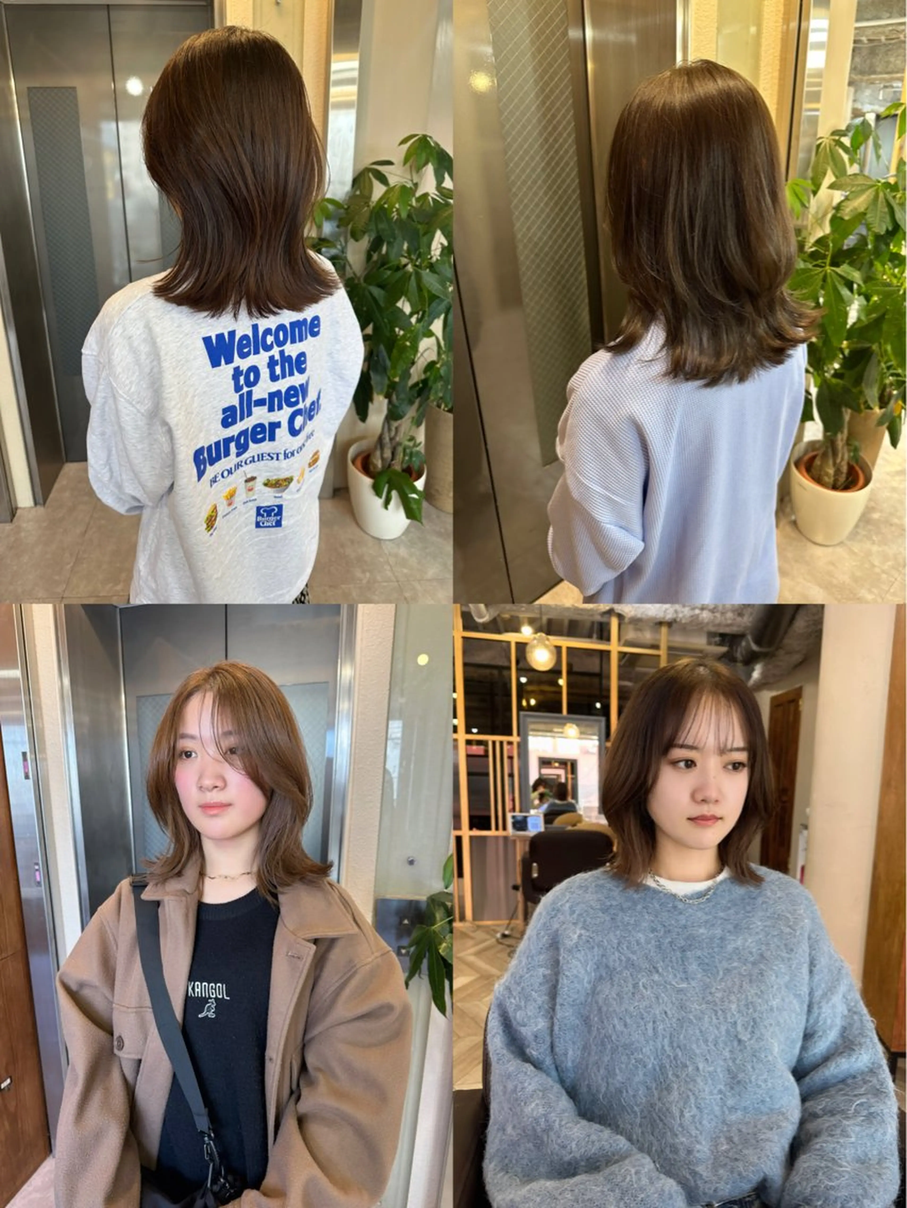 ミディアム くびれヘア くびれレイヤー レイヤーカット 鎌倉 彩のヘアスタイル