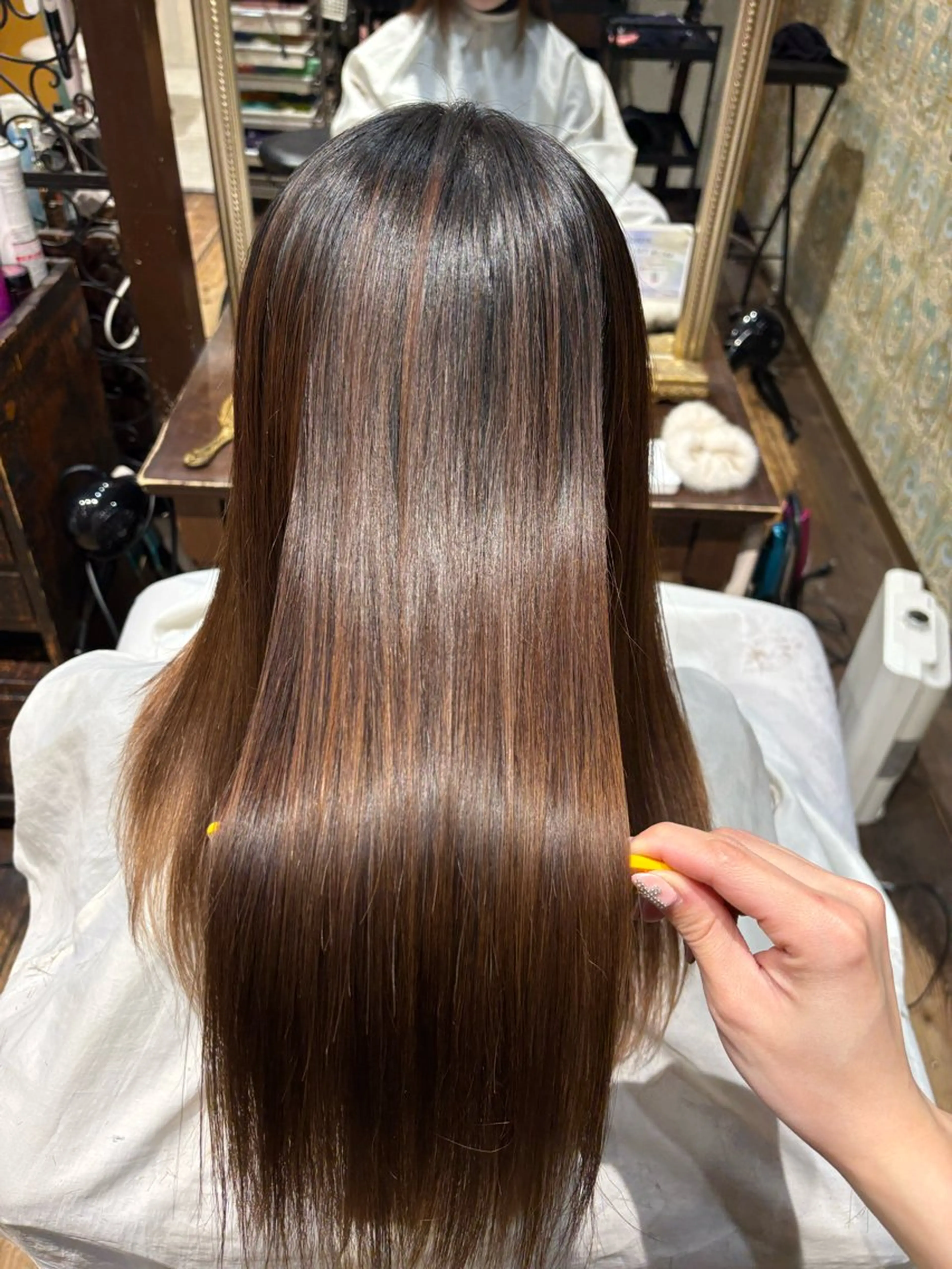 ロング ヘアカラー 心斎橋酸性ストレート 🛼MATOI🛼のヘアスタイル