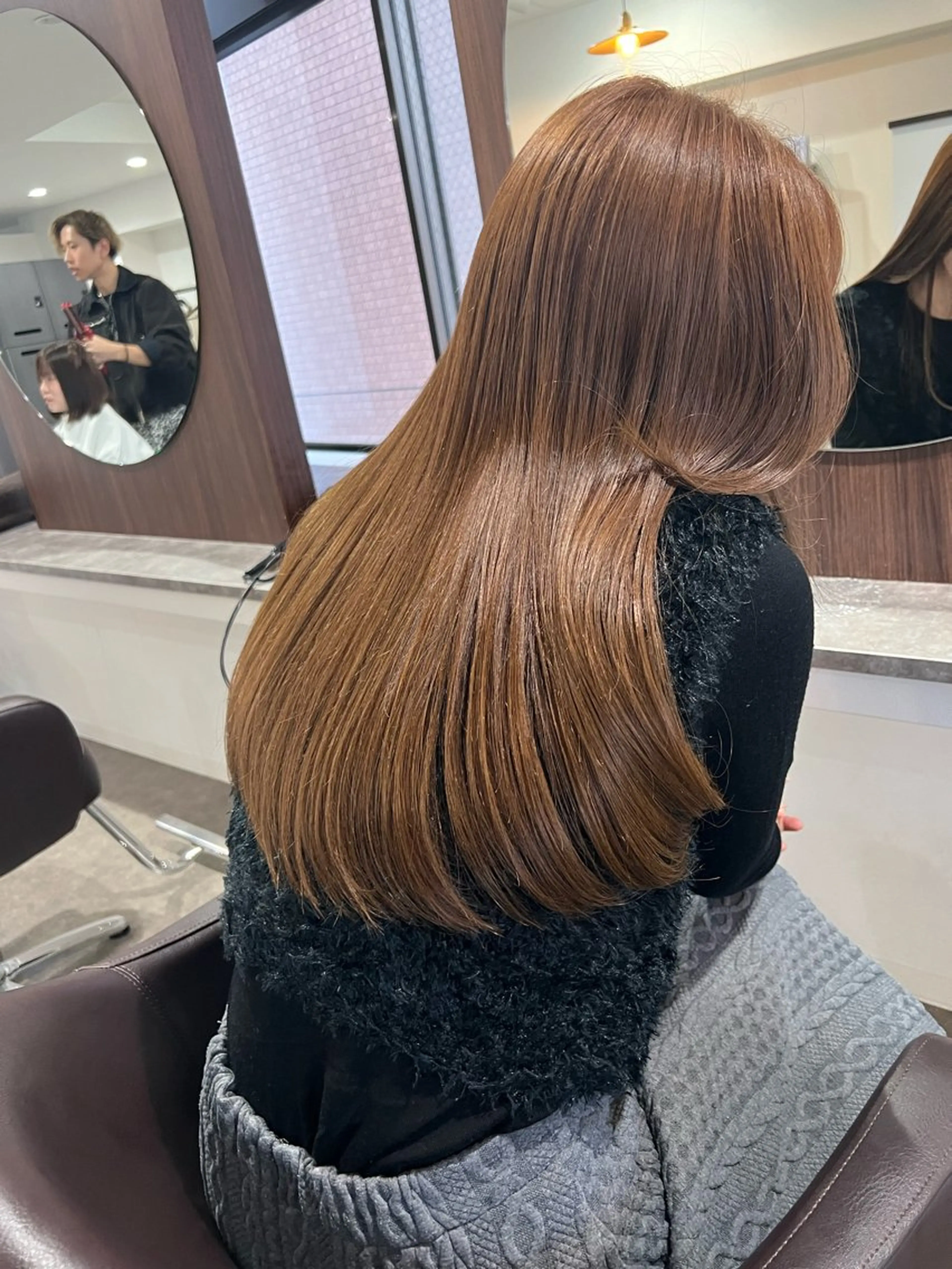 ロング 髪質改善 縮毛矯正 トリートメント 酸性ストレート カット ヘアカラー トリートメント 艶髪/髪質改善 【熊野隼人】のヘアスタイル