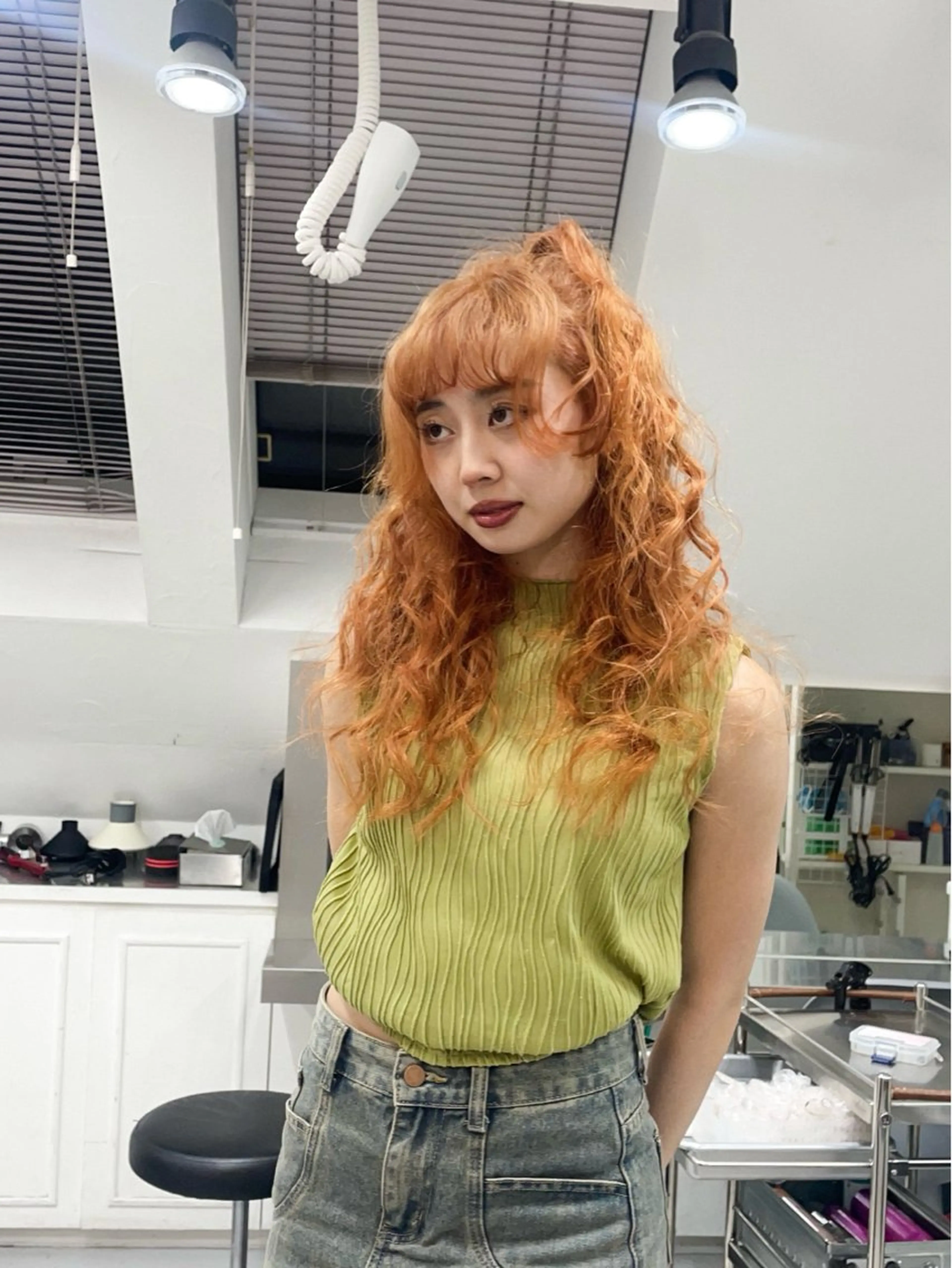 ロング カラー ヘアアレンジ 🦠デザインカラー/ 魚瀬あおい🦠のヘアスタイル