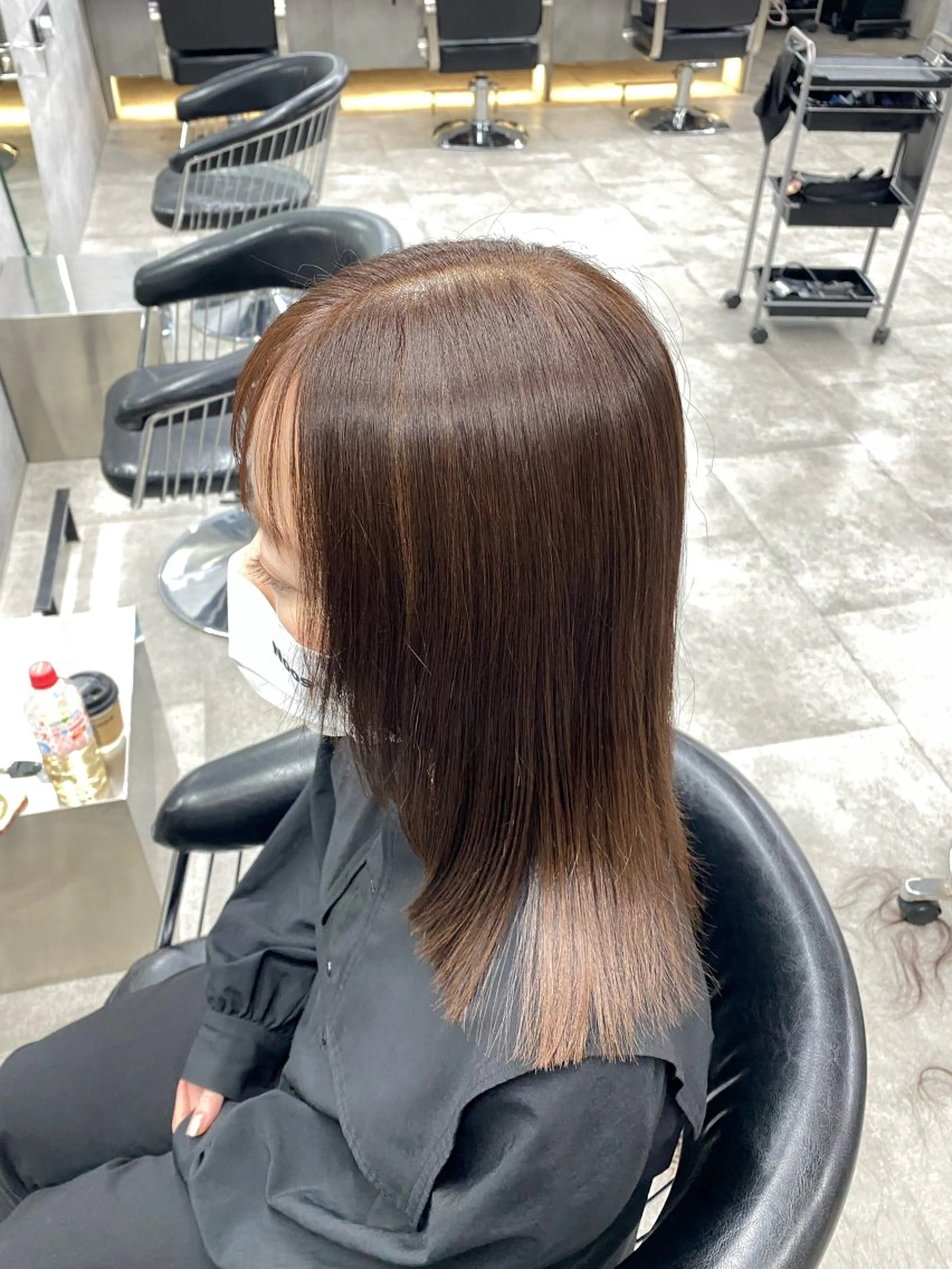 ミディアム カラー Riho 🥣🤍のヘアスタイル