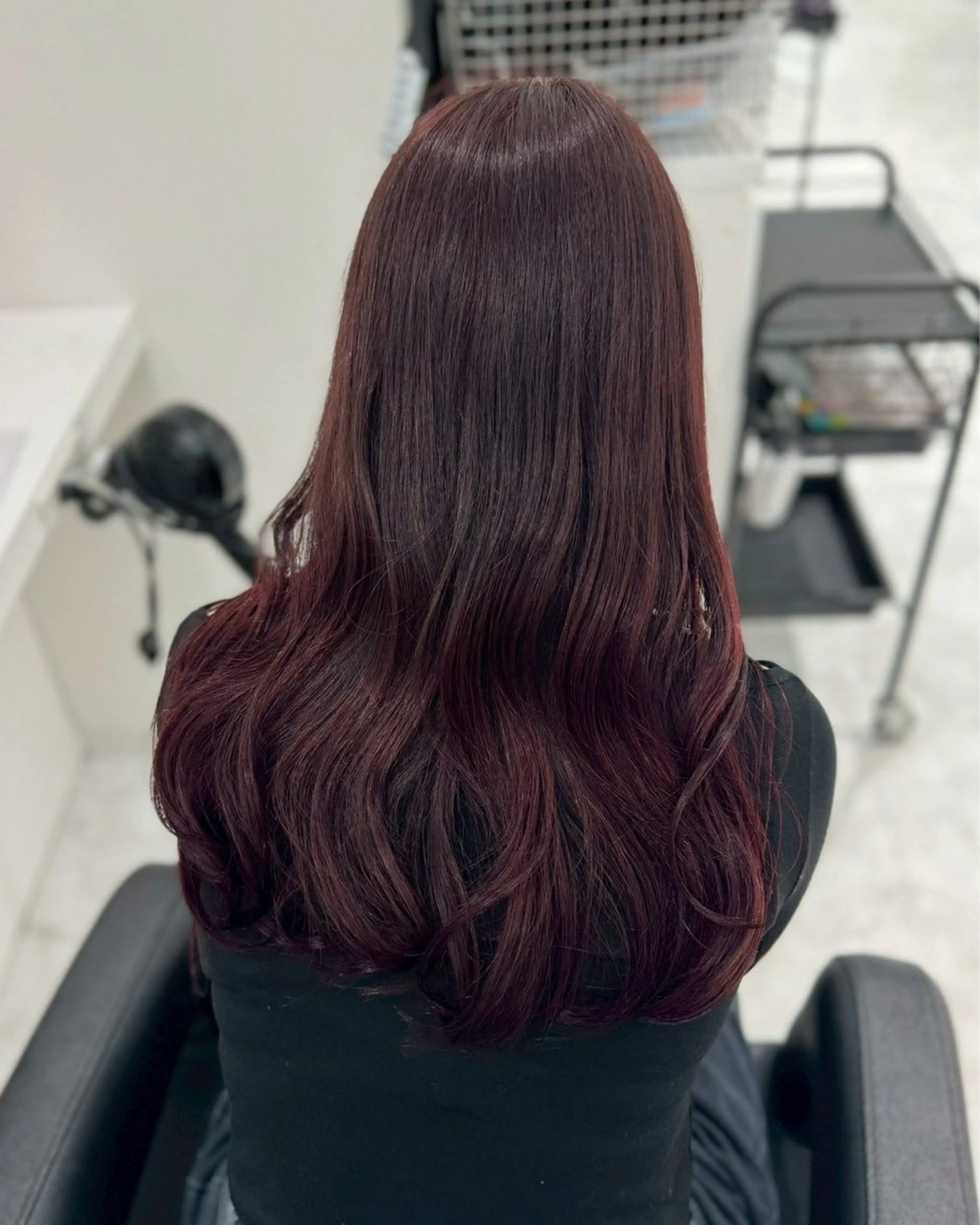 ロング カラー 岩元 心優のヘアスタイル