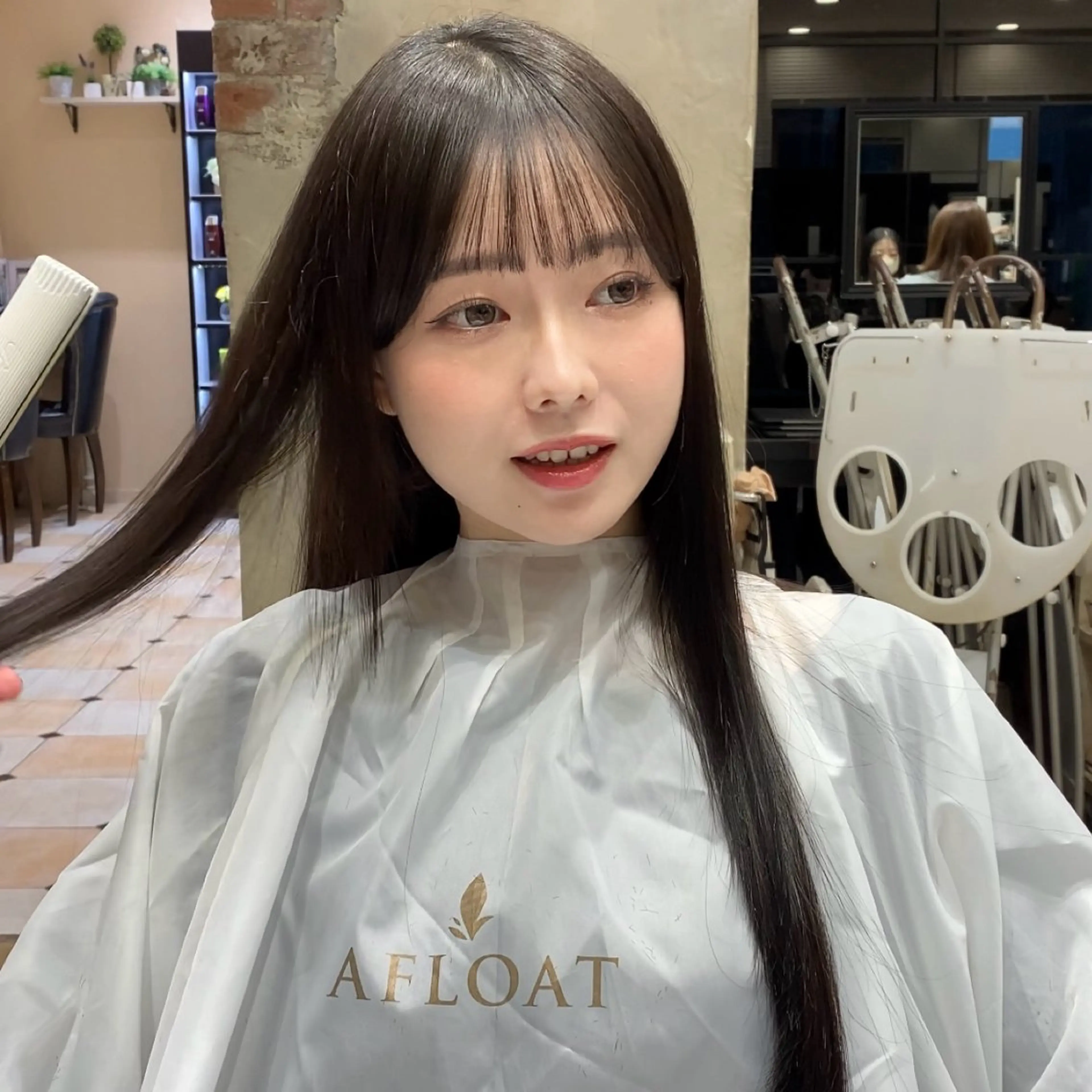 ロング 顔まわりカット🌟 くびれヘア/寺門遥輝のヘアスタイル