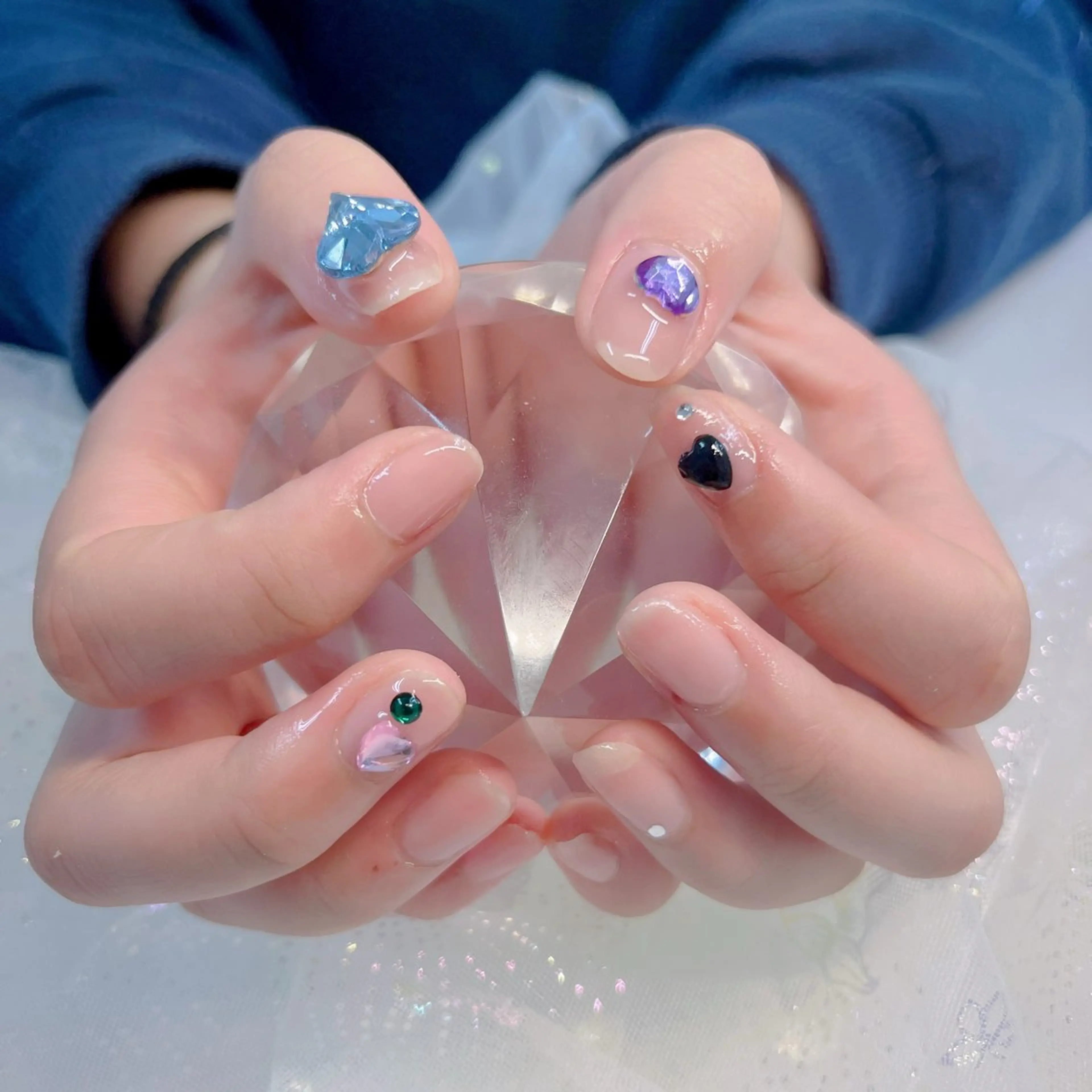 ネイル パーツ全部¥110 サロンミミのネイルデザイン