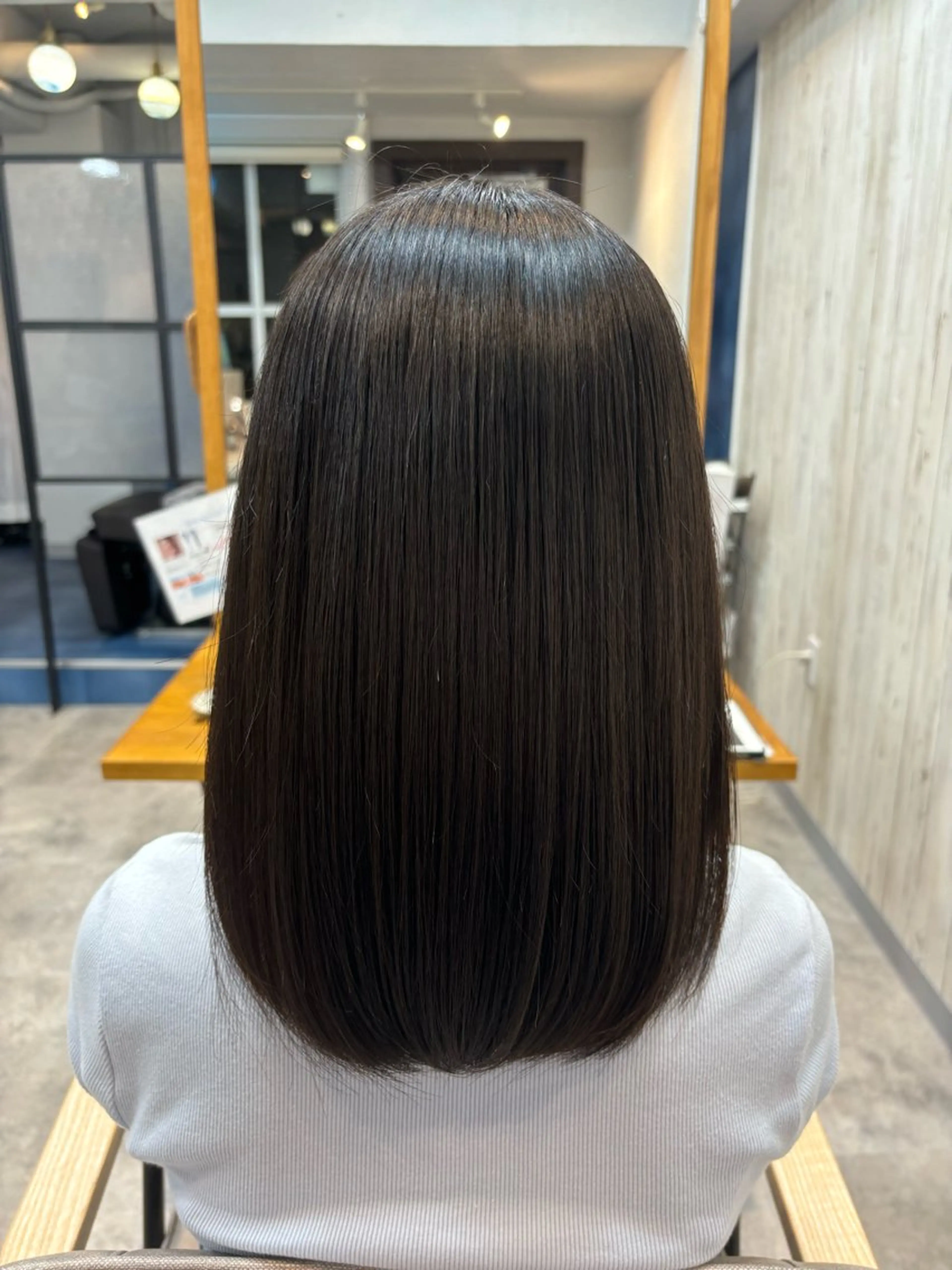 ミディアム カット 縮毛矯正 トリートメント 髪質改善🍀レイヤー 髙橋青心奏のヘアスタイル