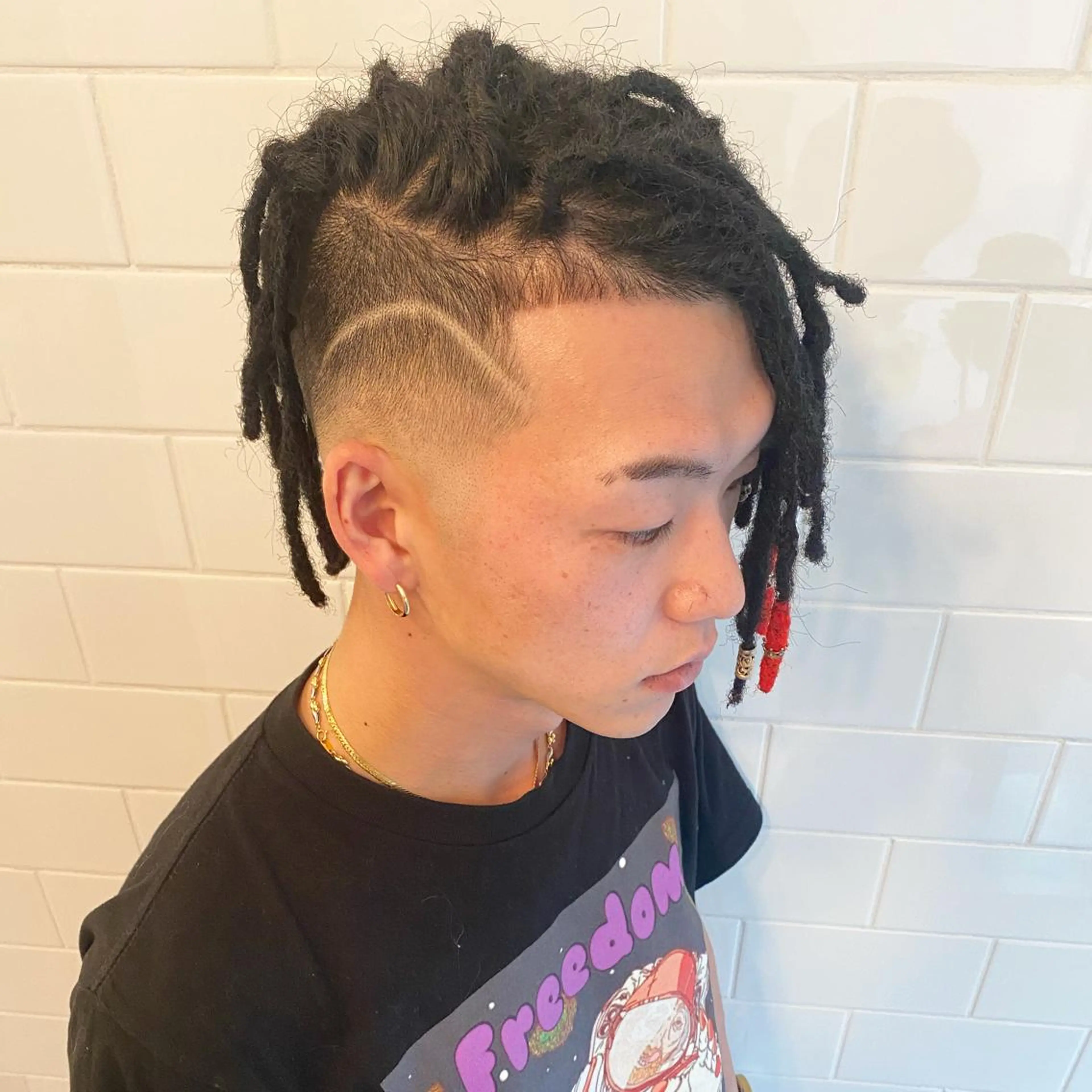 ミディアム カラー パーマ ヘアアレンジ メンズ キッズ ネイル マツエク・マツパ 中元 淳のヘアスタイル