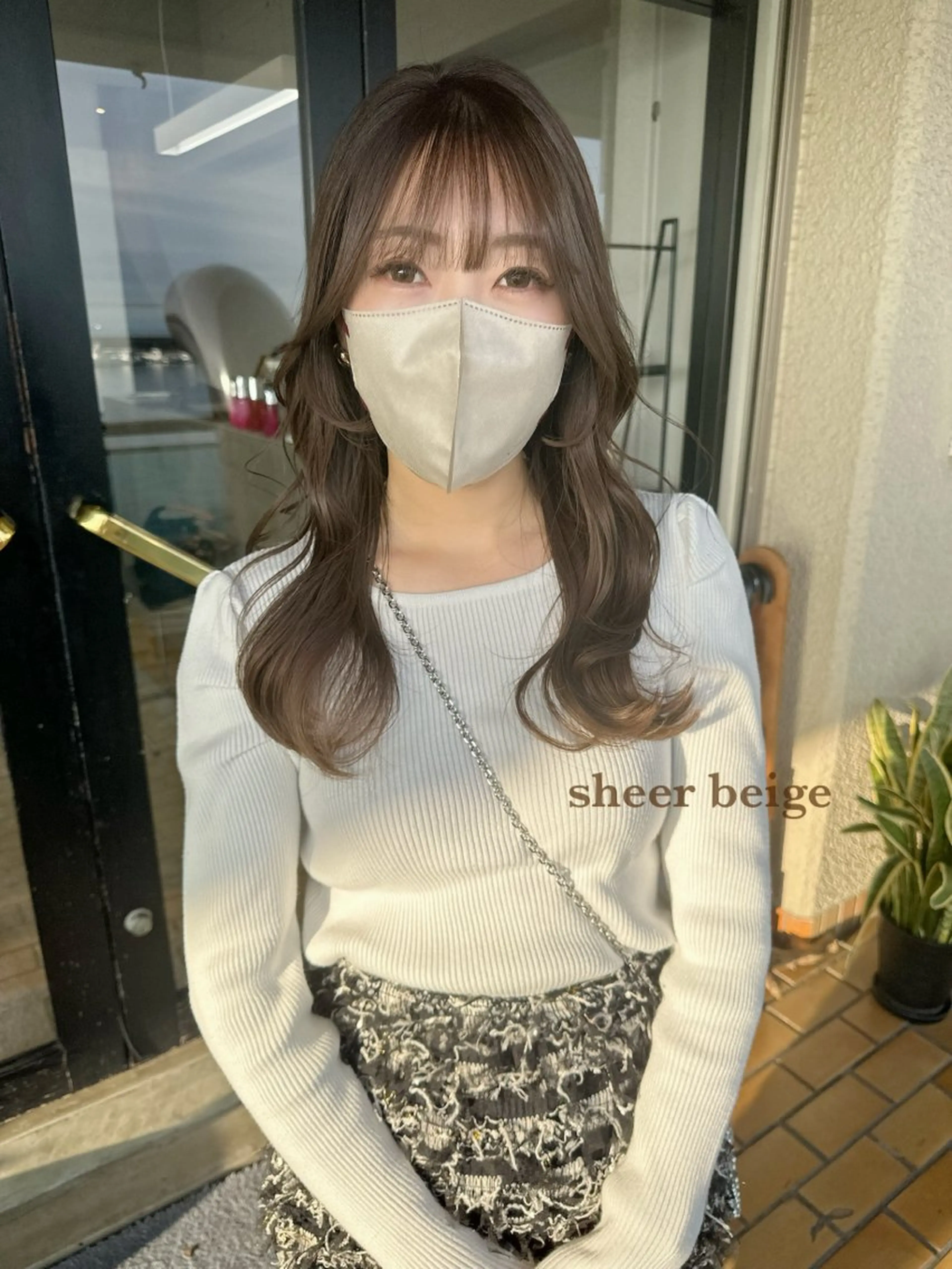 ロング 藤本 静香のヘアスタイル