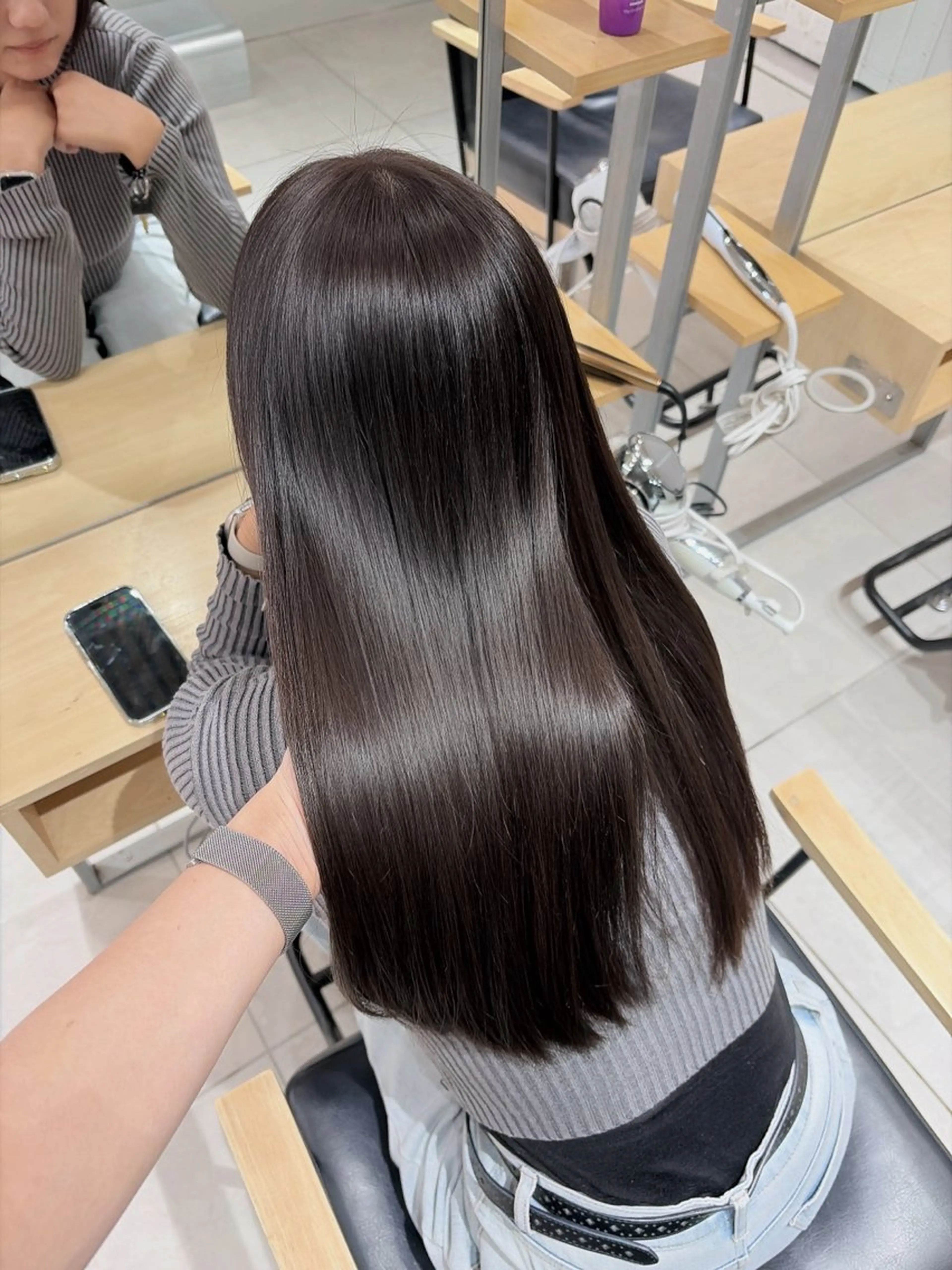 カラー ヘアカラー トリートメント 透明感/グレージュ/ ベージュ/るな🪽のヘアスタイル